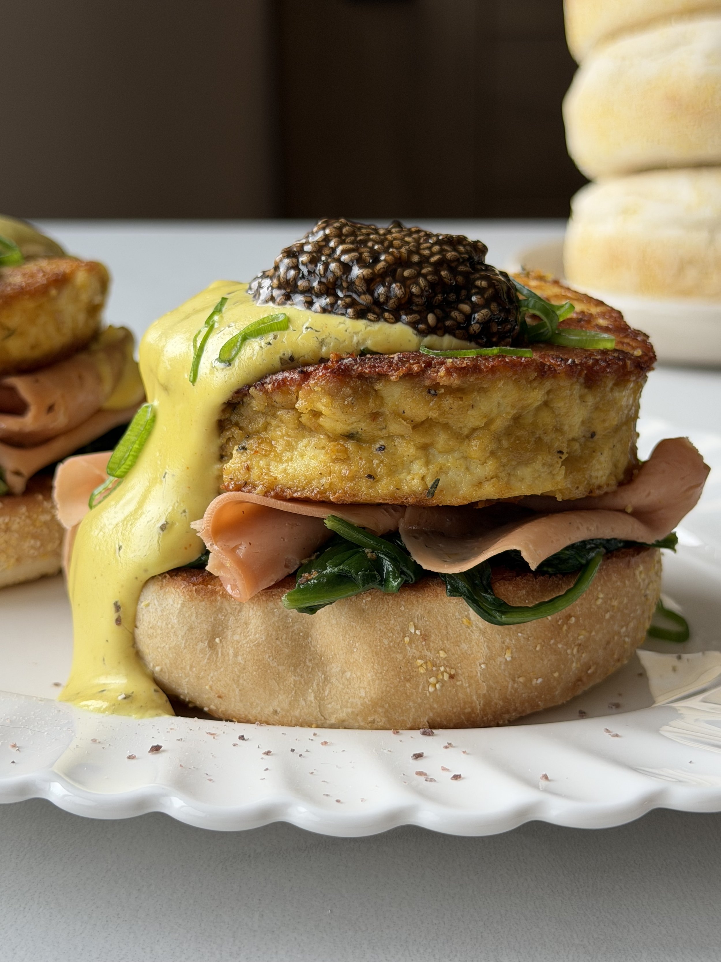 Bénédictine végétalien et caviar de chia