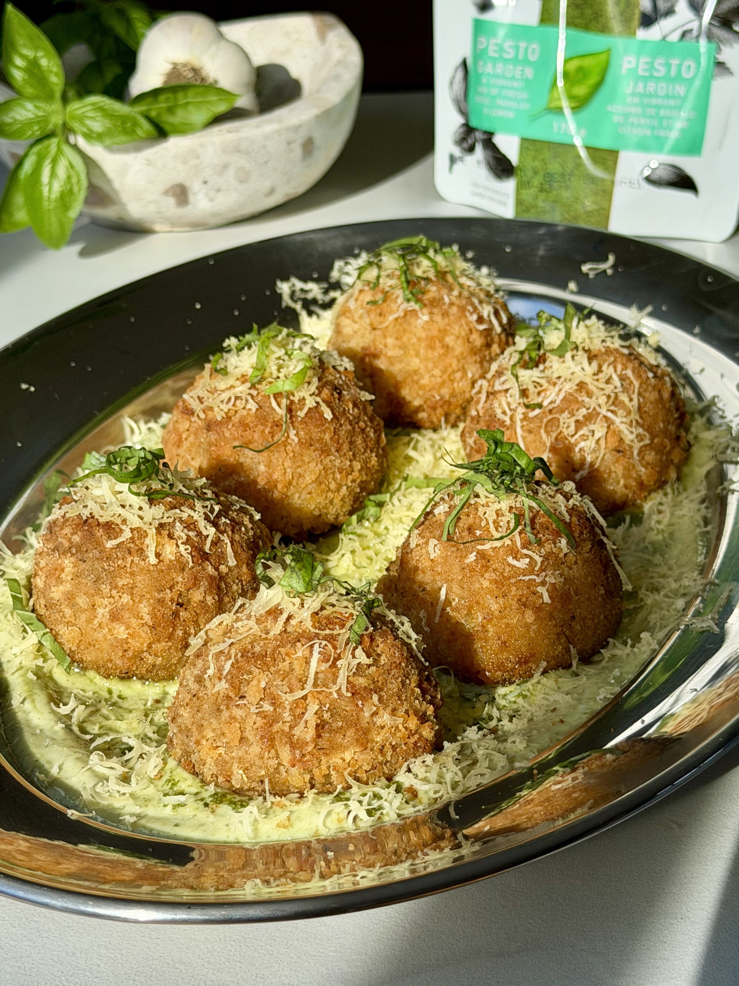 Arancini végétaliens aux poireaux 