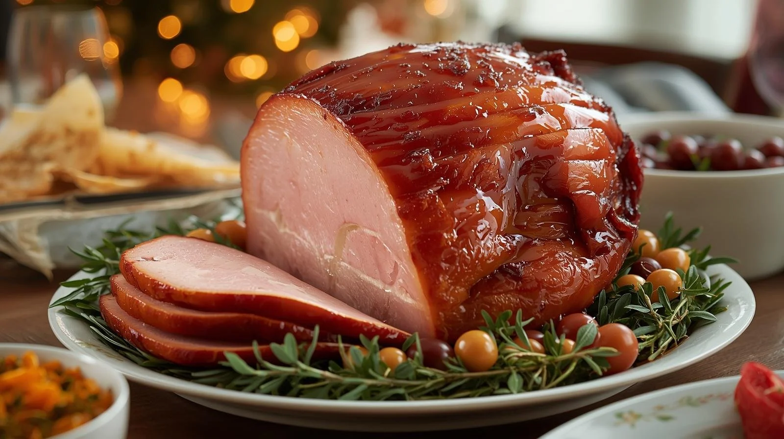 create image of glazed ham for easter dinner.jpg