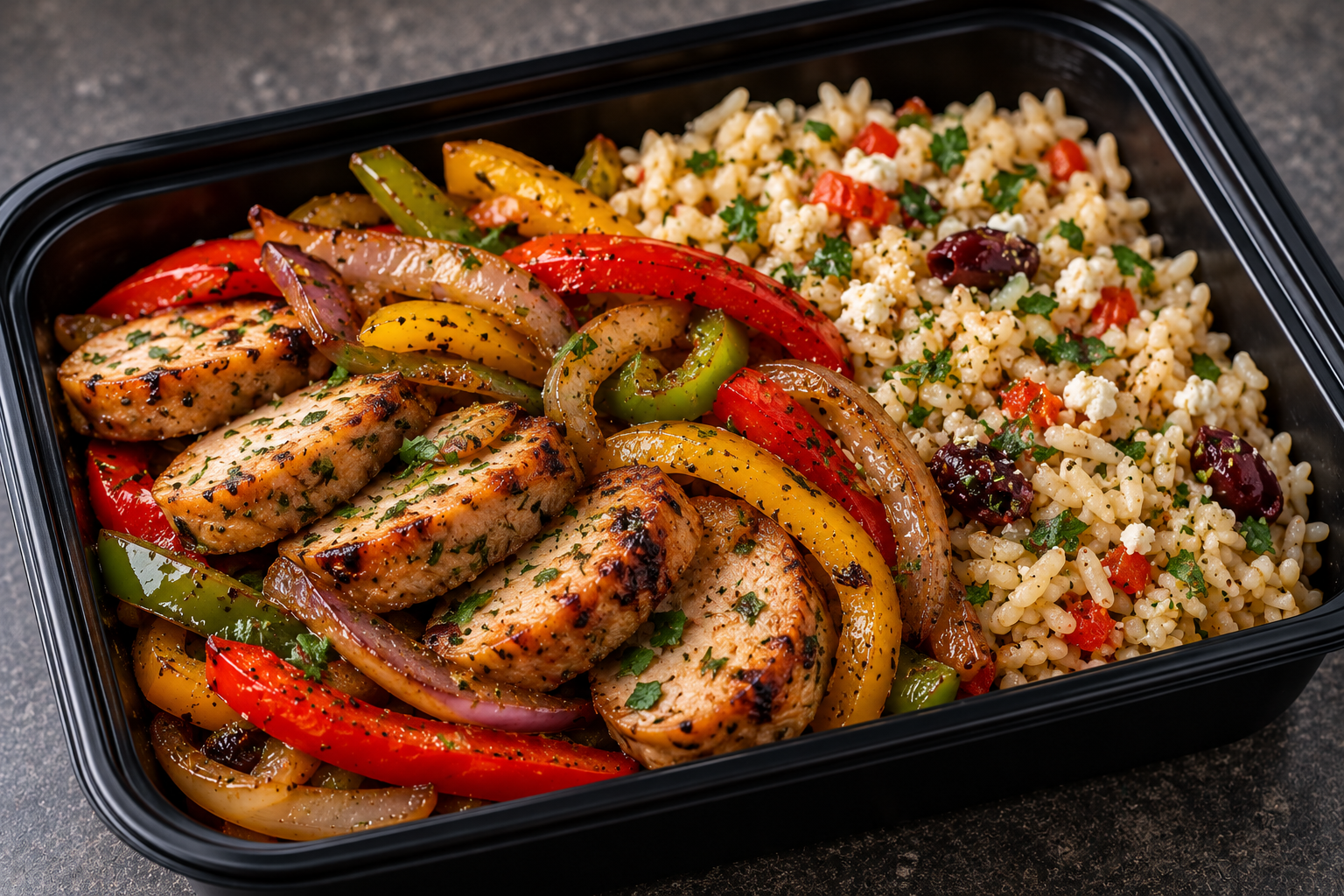 Mediterranean Sausage and Herb Rice Bowl.png