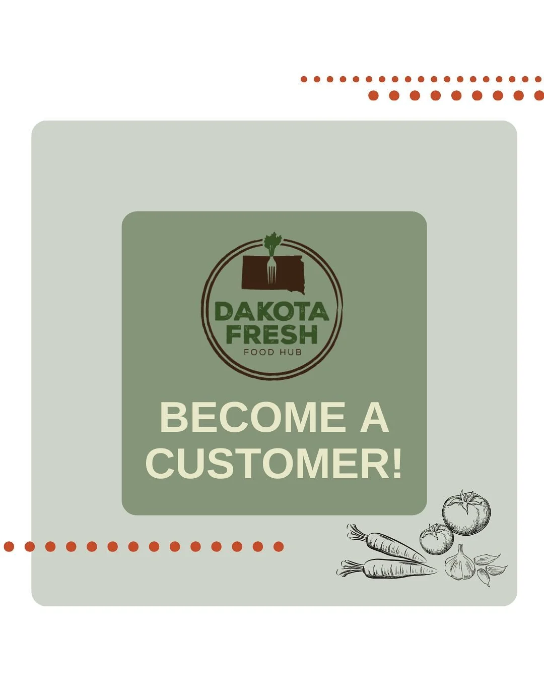 It’s so easy to get #fresh #local #produce and meat all year round! Join @dakotafreshfood and you will have access to weekly ordering windows to select the goods you want! No minimums, no subscriptions - buy what you want, when you want. Sign u