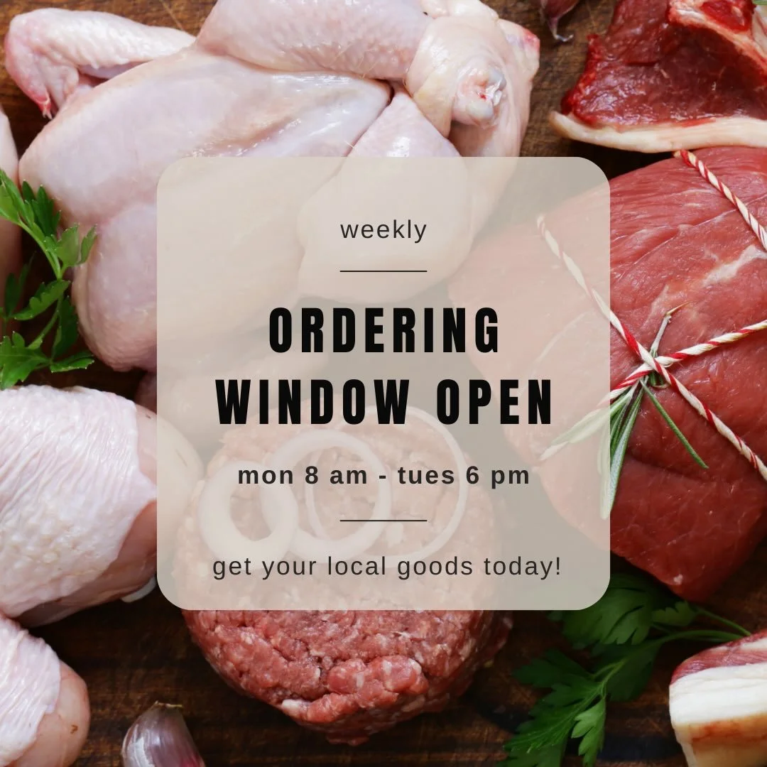 Stock the freezer - we have all kinds of sustainably raised, grass-fed and finished meats in a variety of cuts and offerings! Keep those holiday guests satisfied and stuffed. 🐑🐖🐄🐓 Order online today and tomorrow - pick up and delivery on Thursday