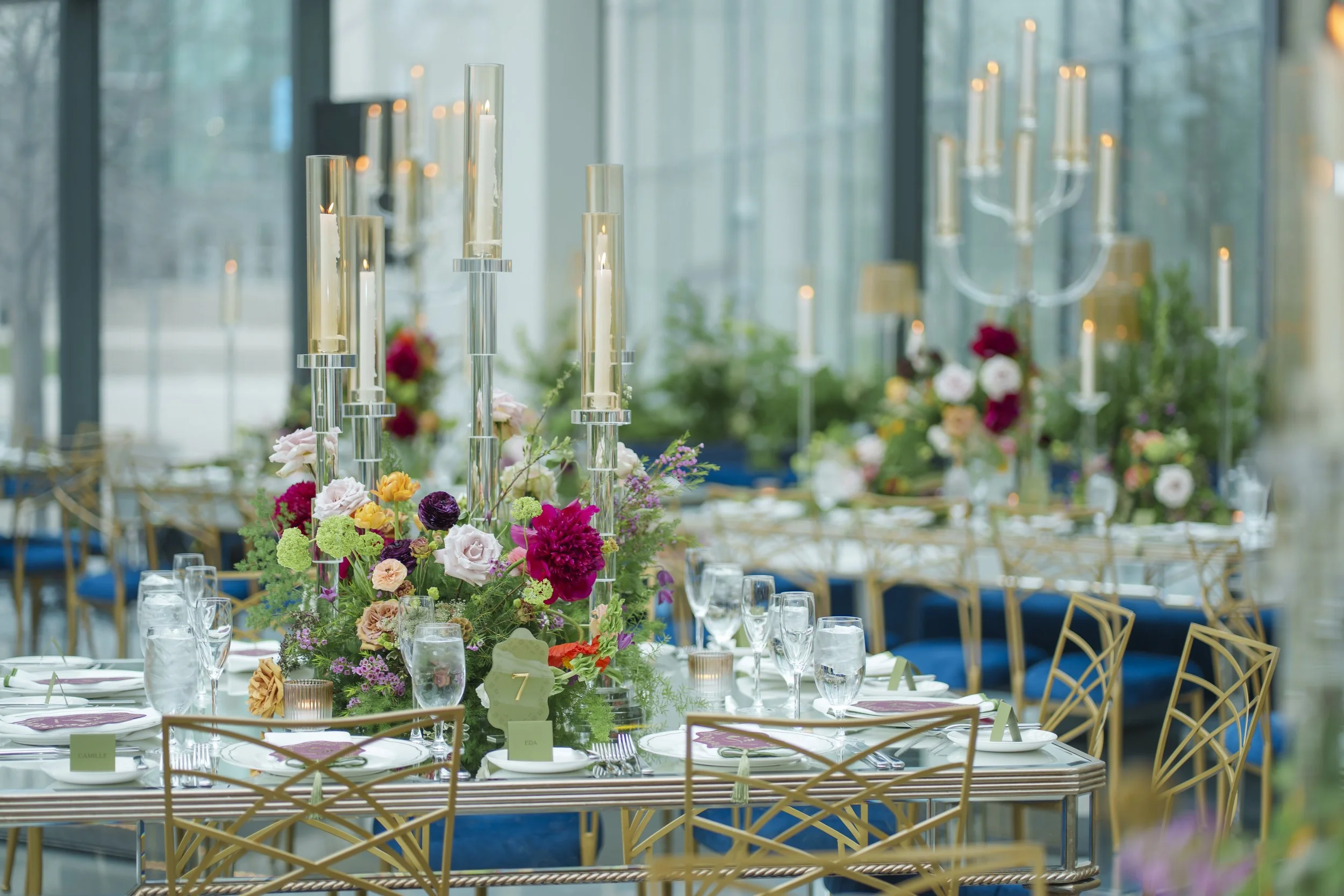 Colorful Luxury Wedding Tablescape Hotel X Toronto