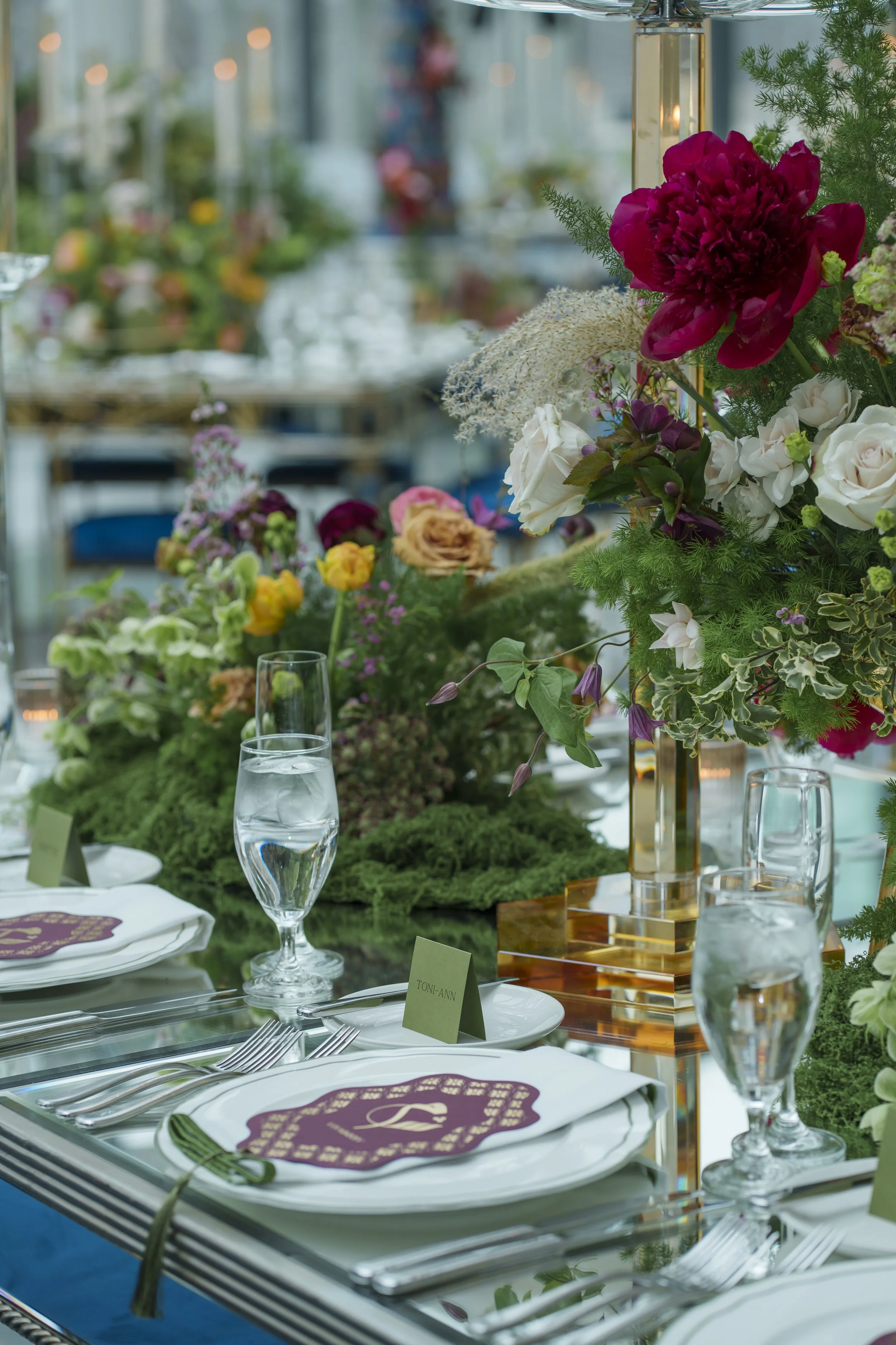 Luxury Floral Centerpiece Hotel X Toronto Wedding