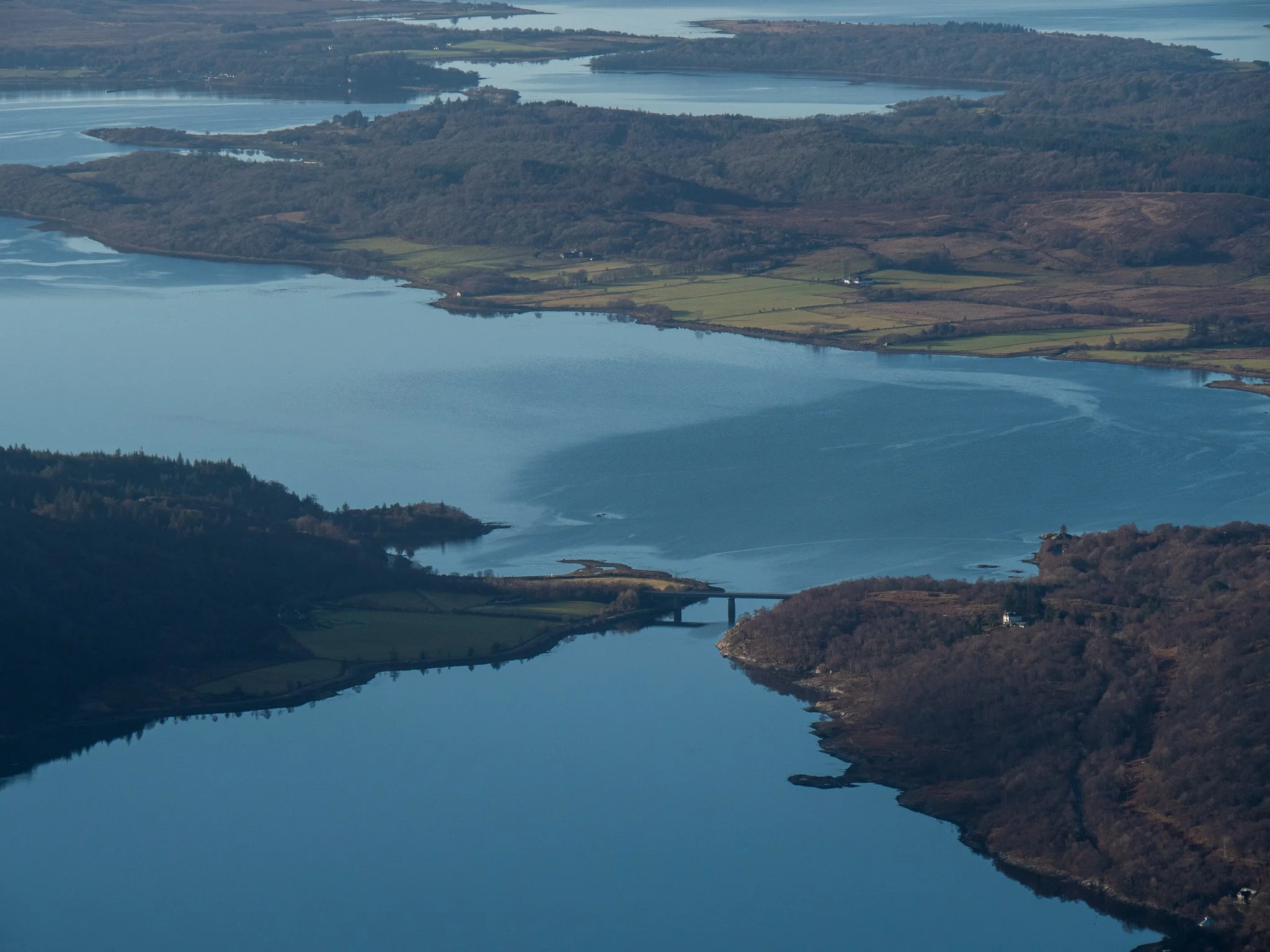 Creagan Bridge from above