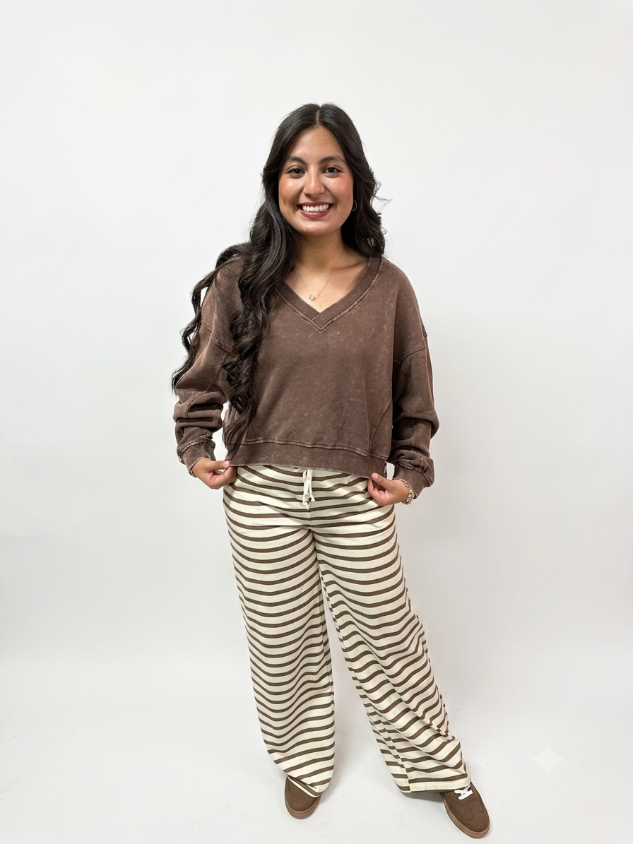 HYFVE Ali's Stripped Wide Leg Loungewear