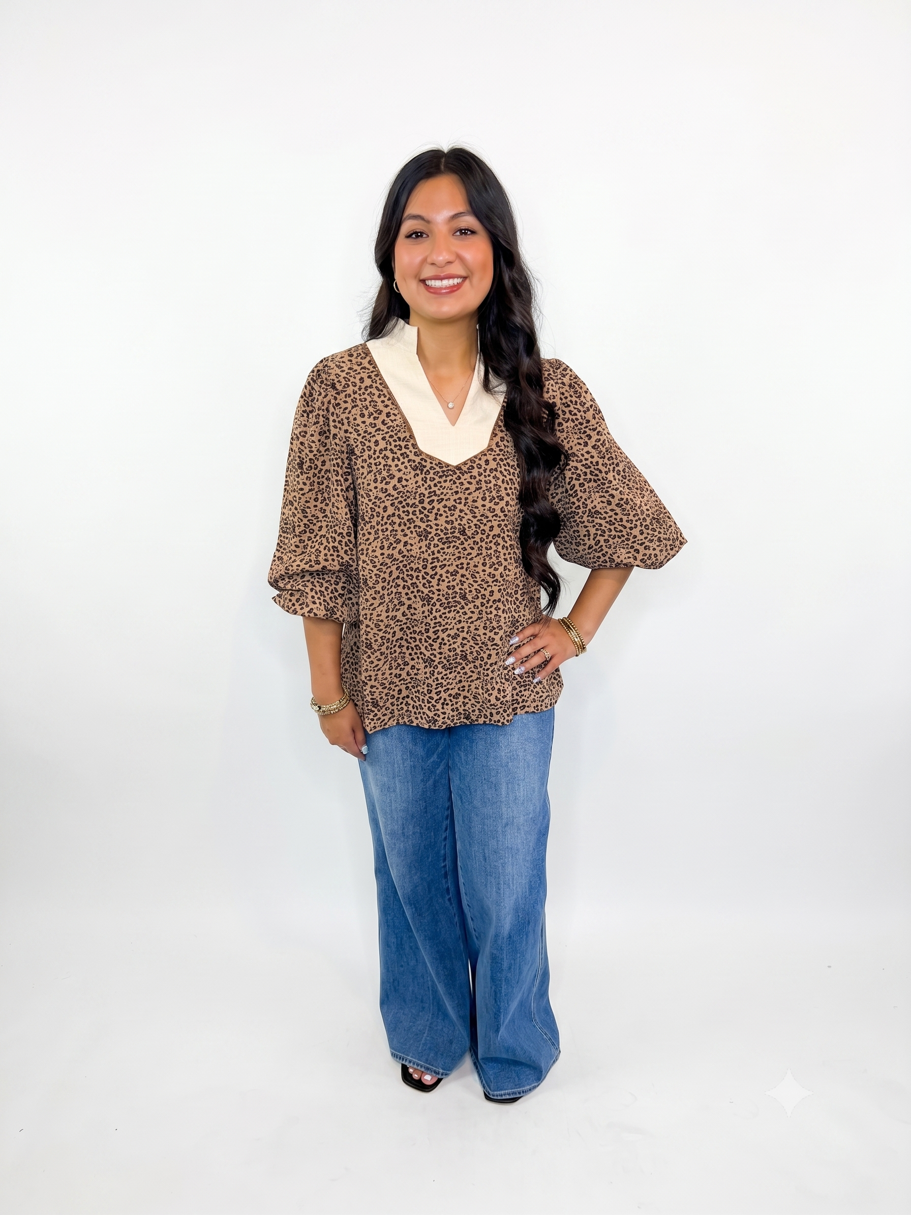 Jodifl Leopard Print Blouse
