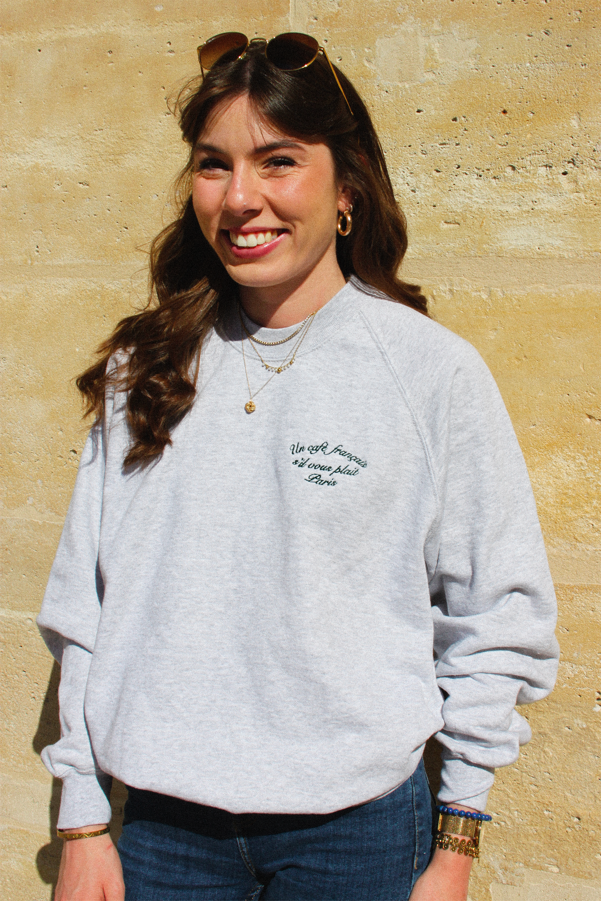 Sweat-shirt-broderie un café s'il vous plait-.png