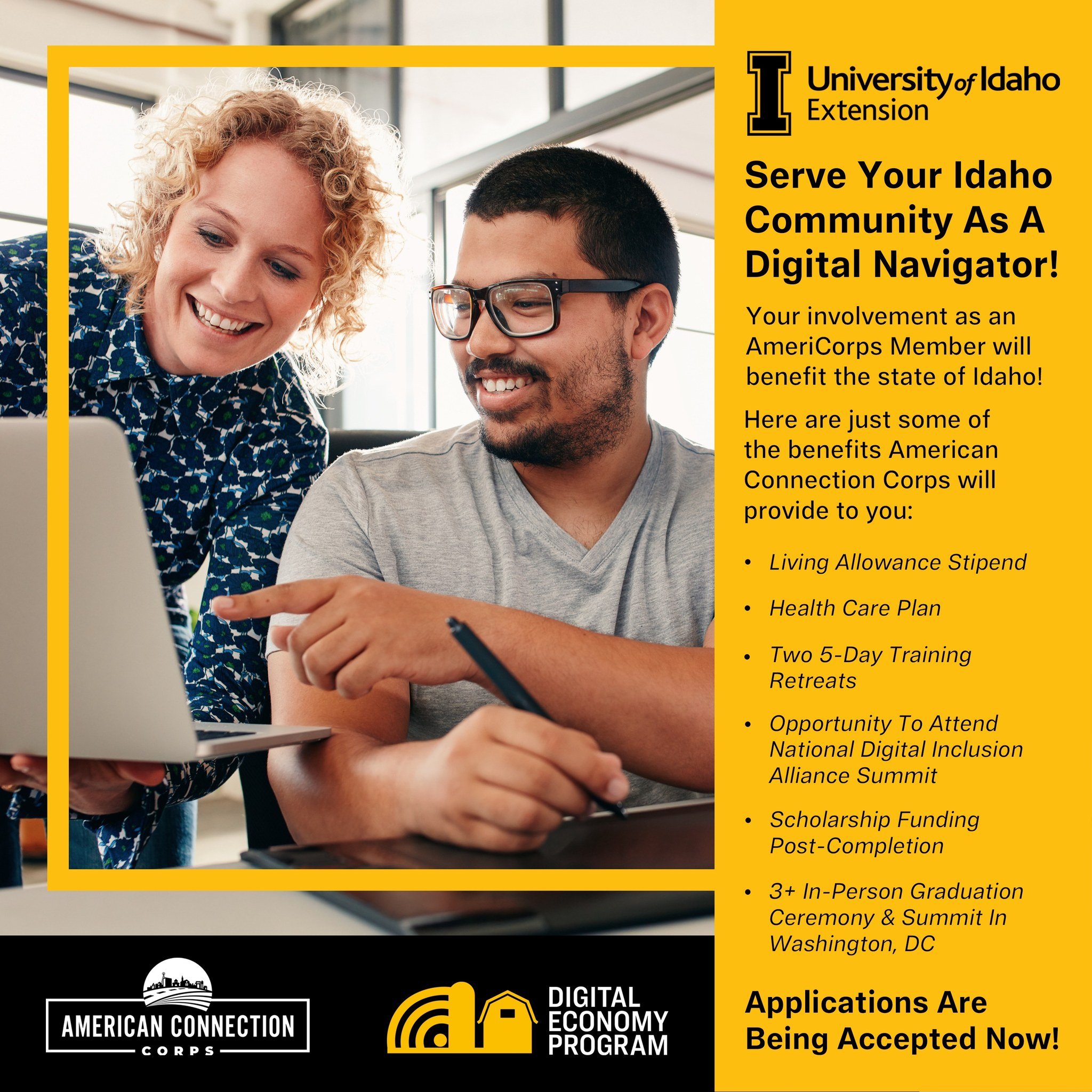 We're looking to place AmeriCorps members to serve here in Idaho!

Our first year of partnership with the American Connection Corps has been a great success! We are so proud to have such dedicated AmeriCorps Members taking our programs directly to th