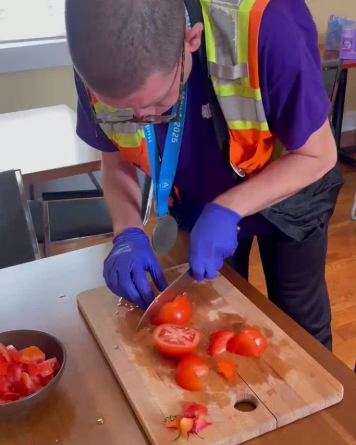 It has been on my bucket list to learn more cooking skills and how to prepare a healthy meal and part of the Clubhouse model is engaging in meaningful work to build a productive, meaningful and purposeful life. It also reflects and is in line with my