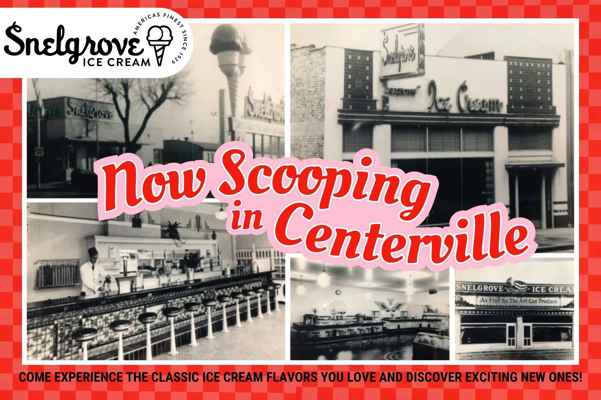 Postcards announcing new store opening