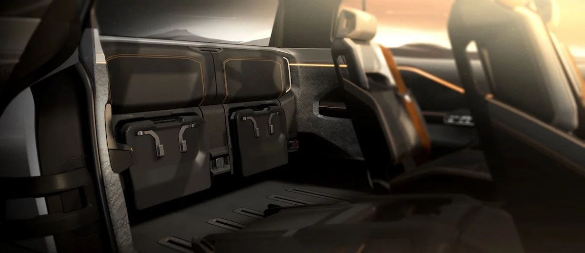 Ram electric truck interior storage space