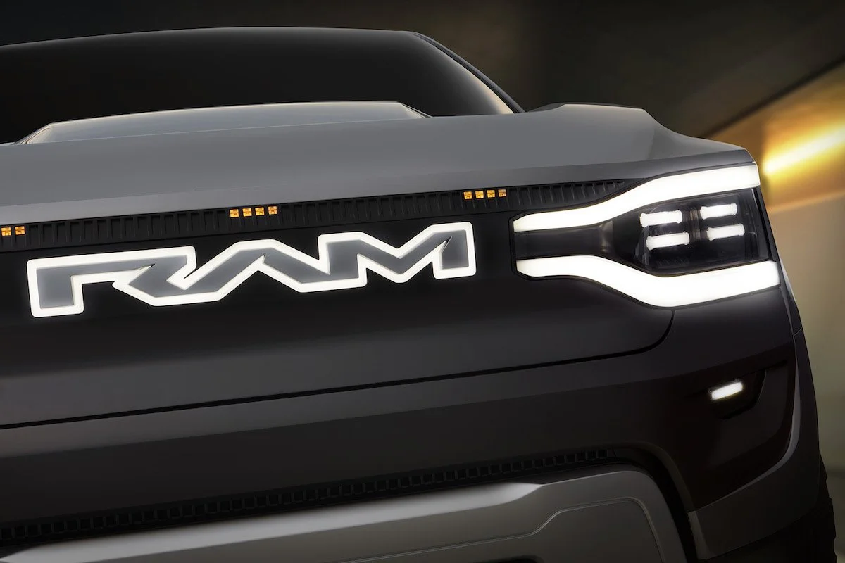 Ram electric truck front end