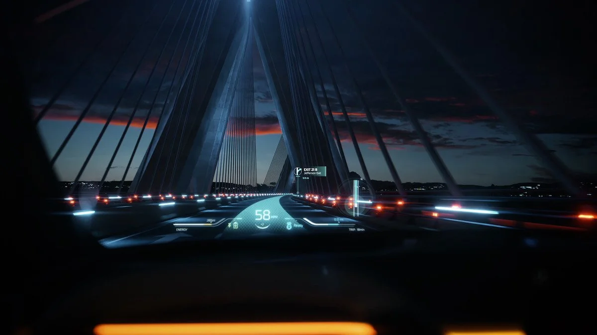 Ram electric truck heads up display