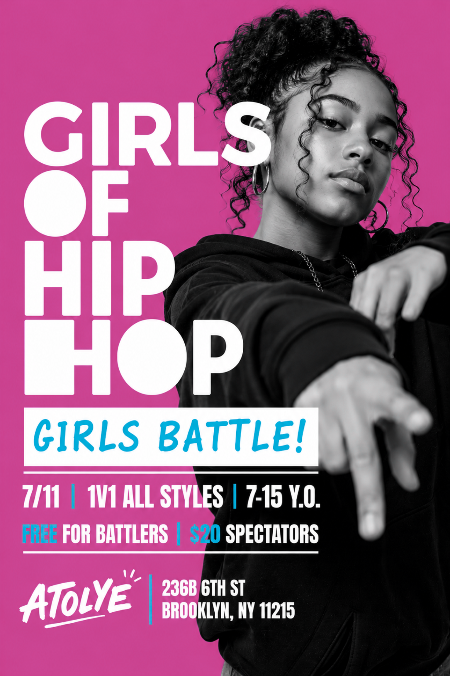 7/11 | GIRLS BATTLE! | 1V1 ALL STYLES | 7-15 Y.O.