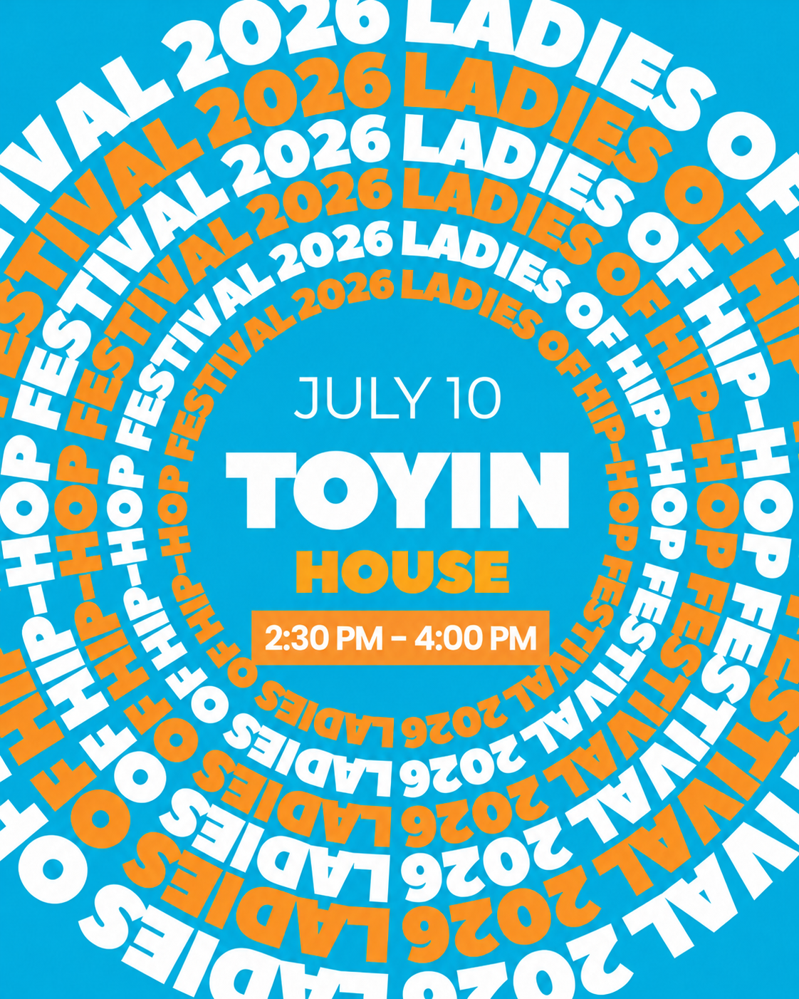 7/10 TOYIN | HOUSE | 2:30 PM - 4:00 PM