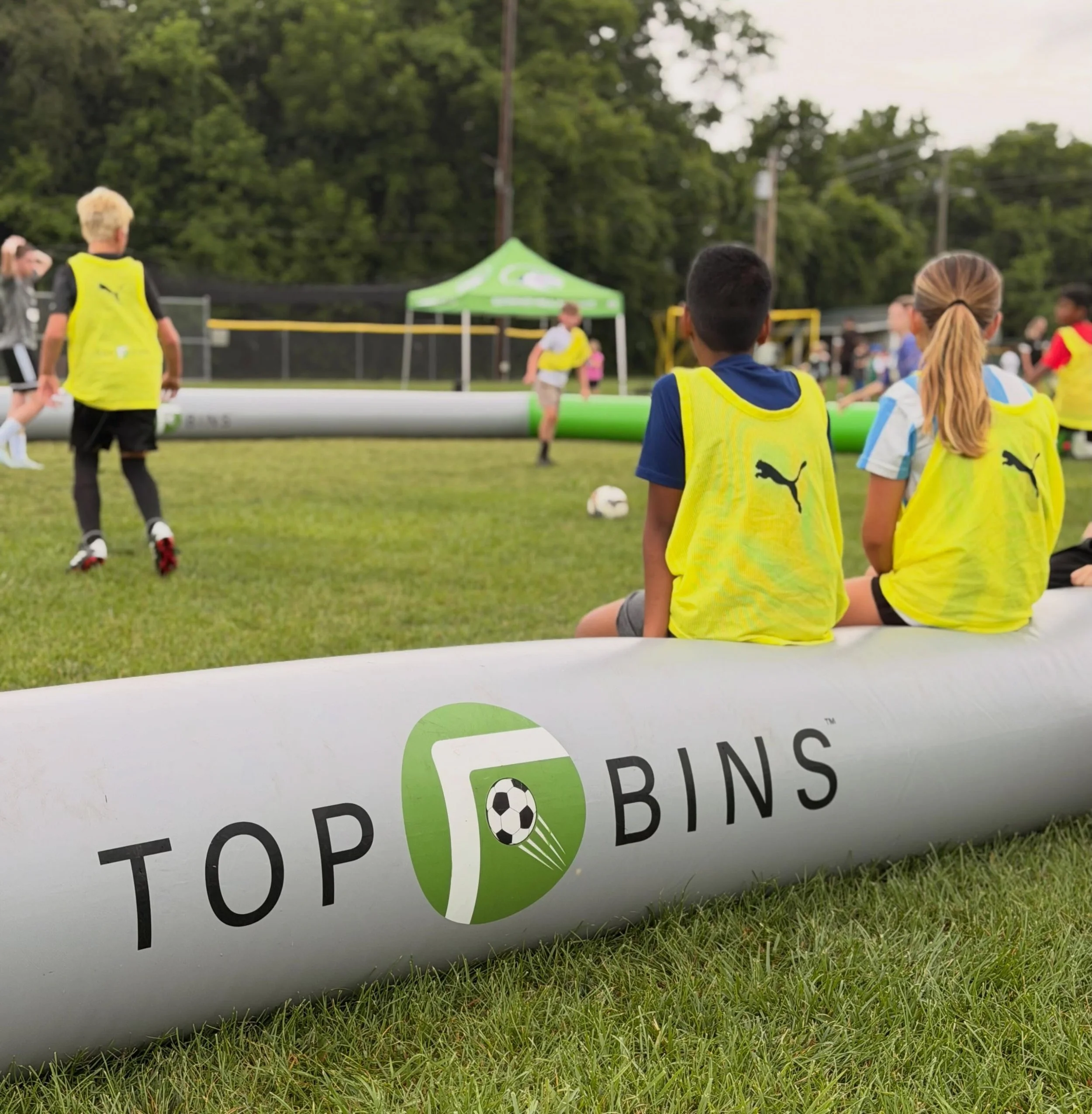 ⚽️ Top Bins Summer Camp is officially underway! Here&rsquo;s to a great week, rain or shine. 🙌 #TopBinsCamp #Soccer #Fun #Summertime #Soccerskills