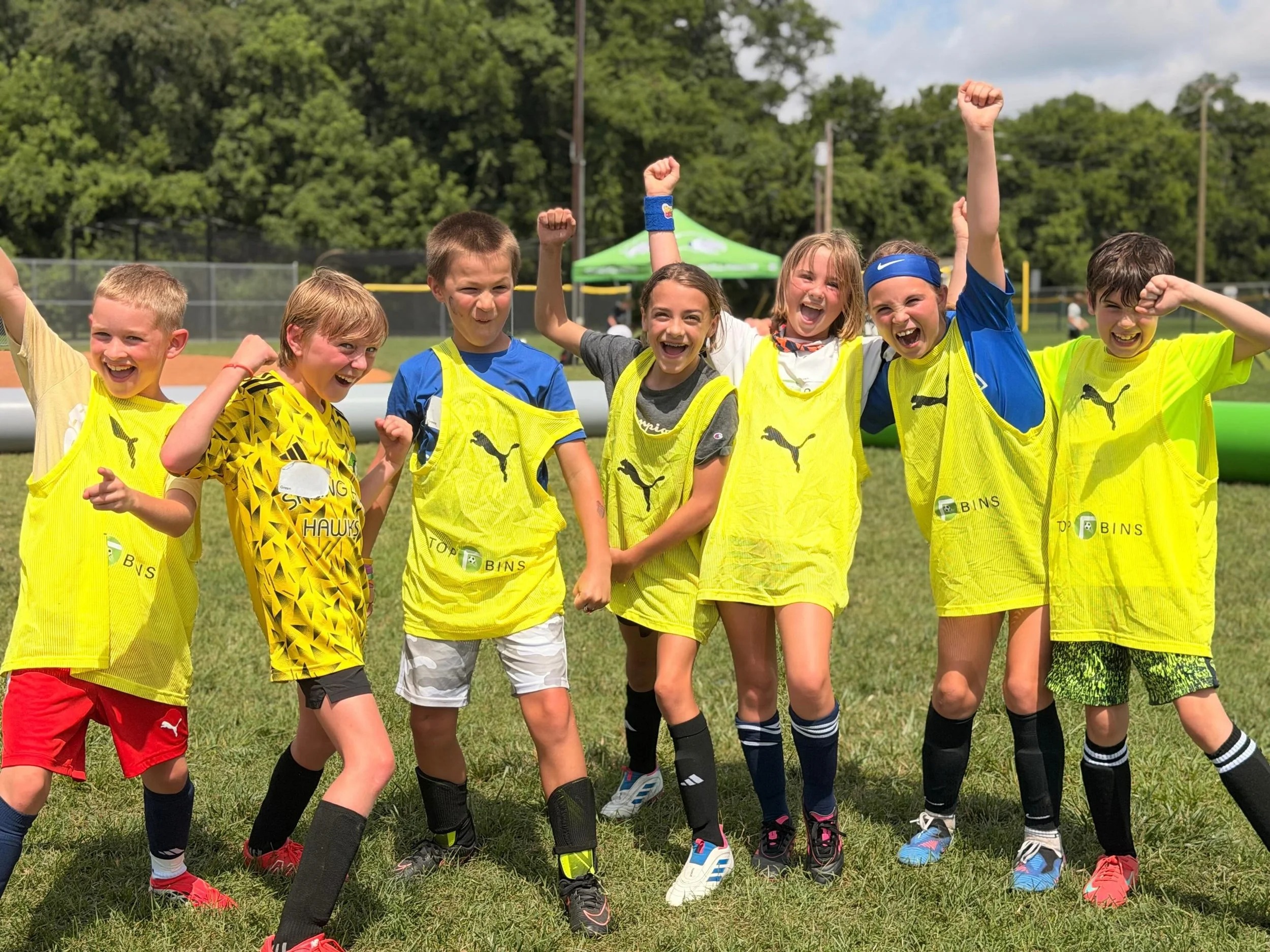 The best part of camp isn&rsquo;t just improving your game&mdash;it&rsquo;s the friendships, teamwork, and memories made along the way!! 💚
#TopBinsSummerCamp  #Friendship #Teamwork #Soccerskils #Fun