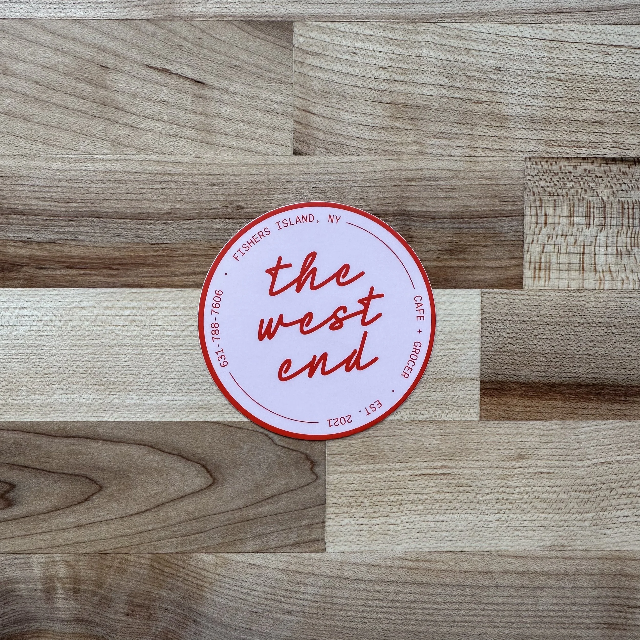 Pink West End Sticker