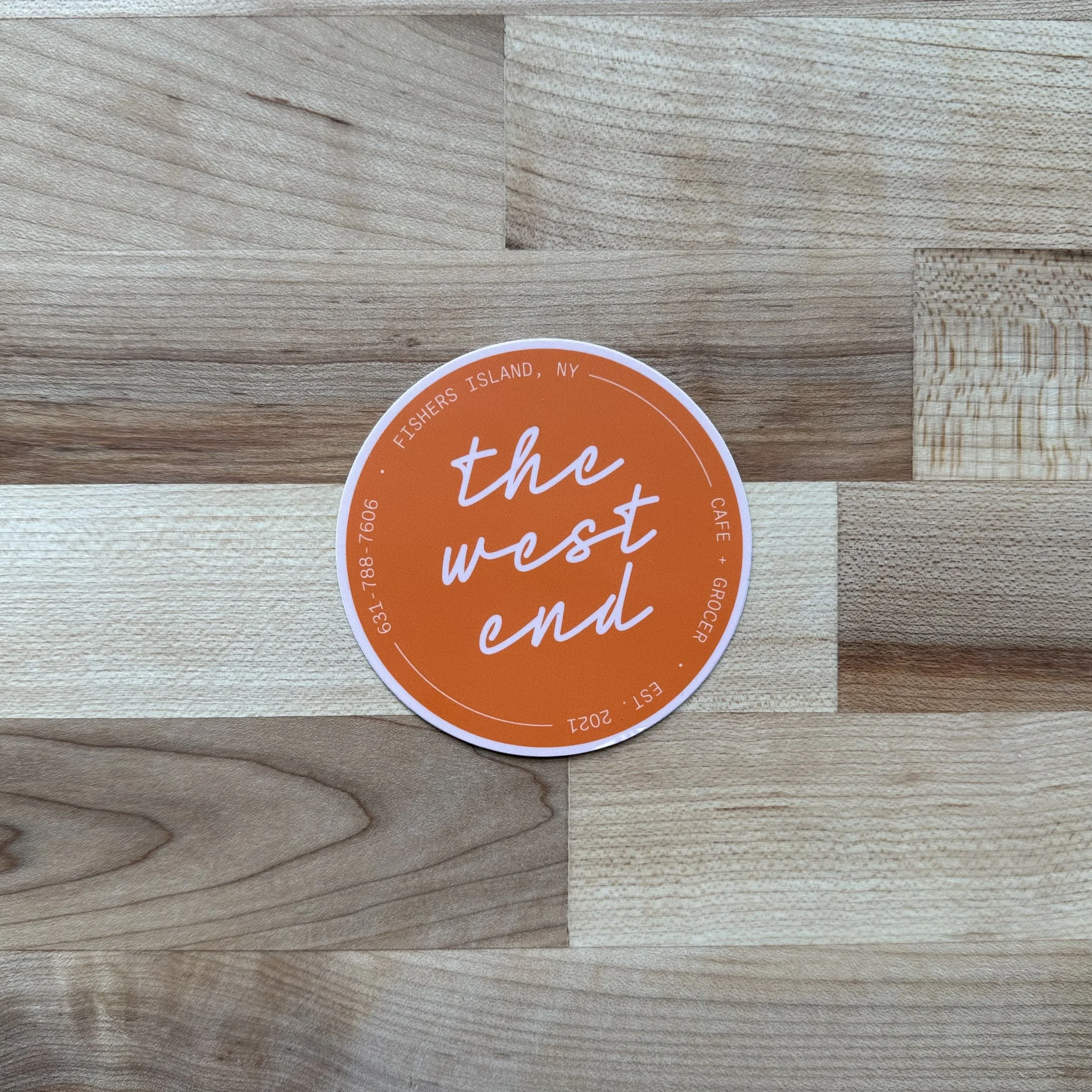 Orange West End Sticker