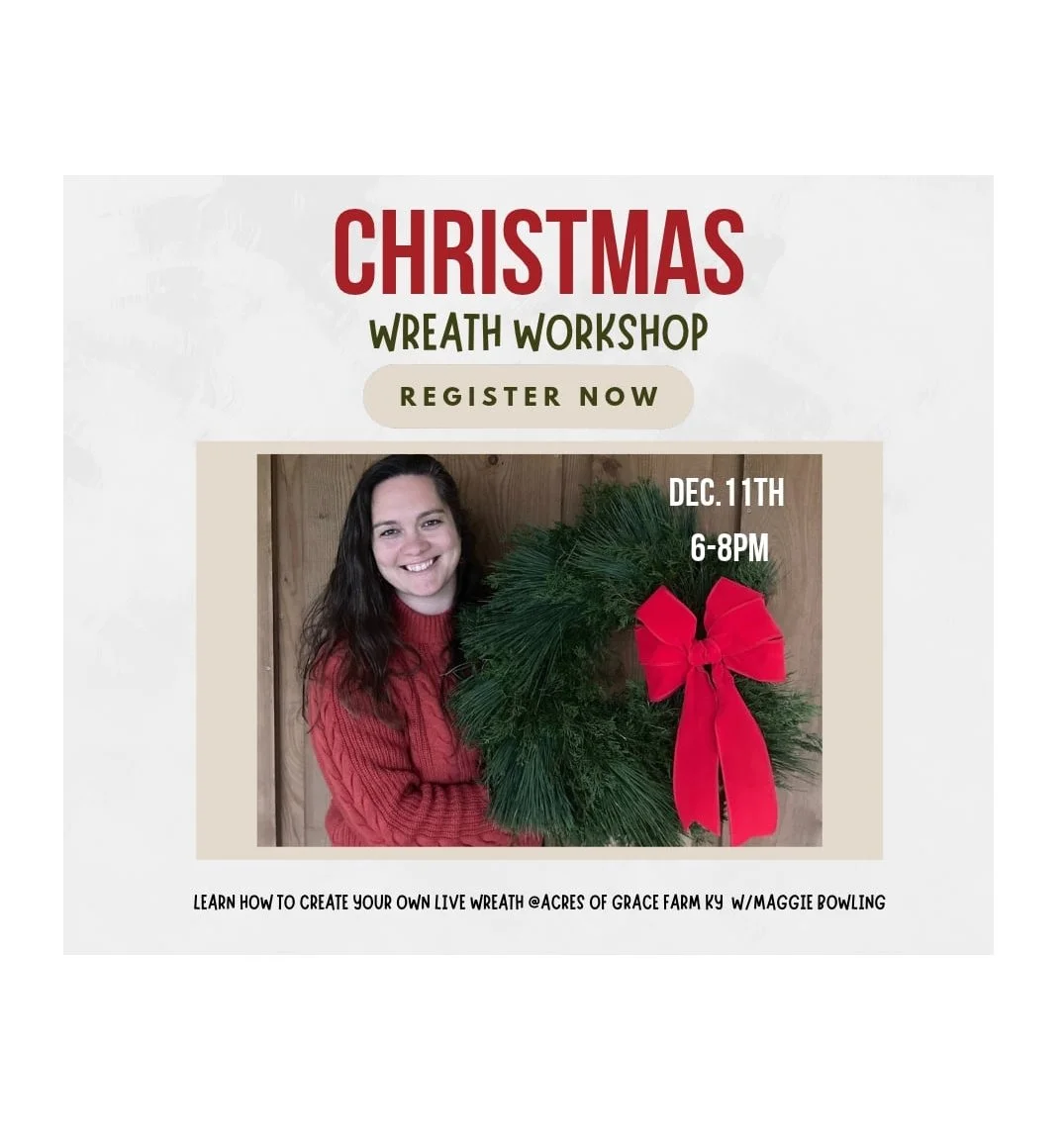 Christmas Wreath Workshop