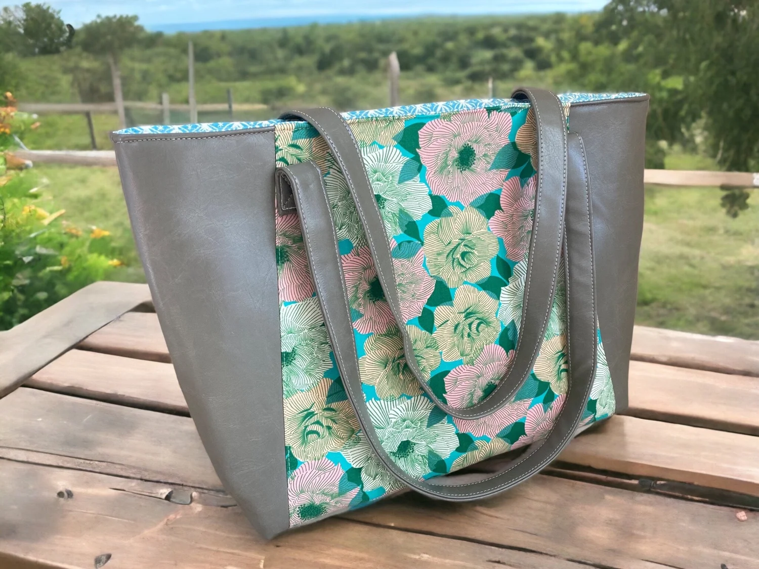 Ruby Star Society Camellia Fabric Tote — ATRU Design