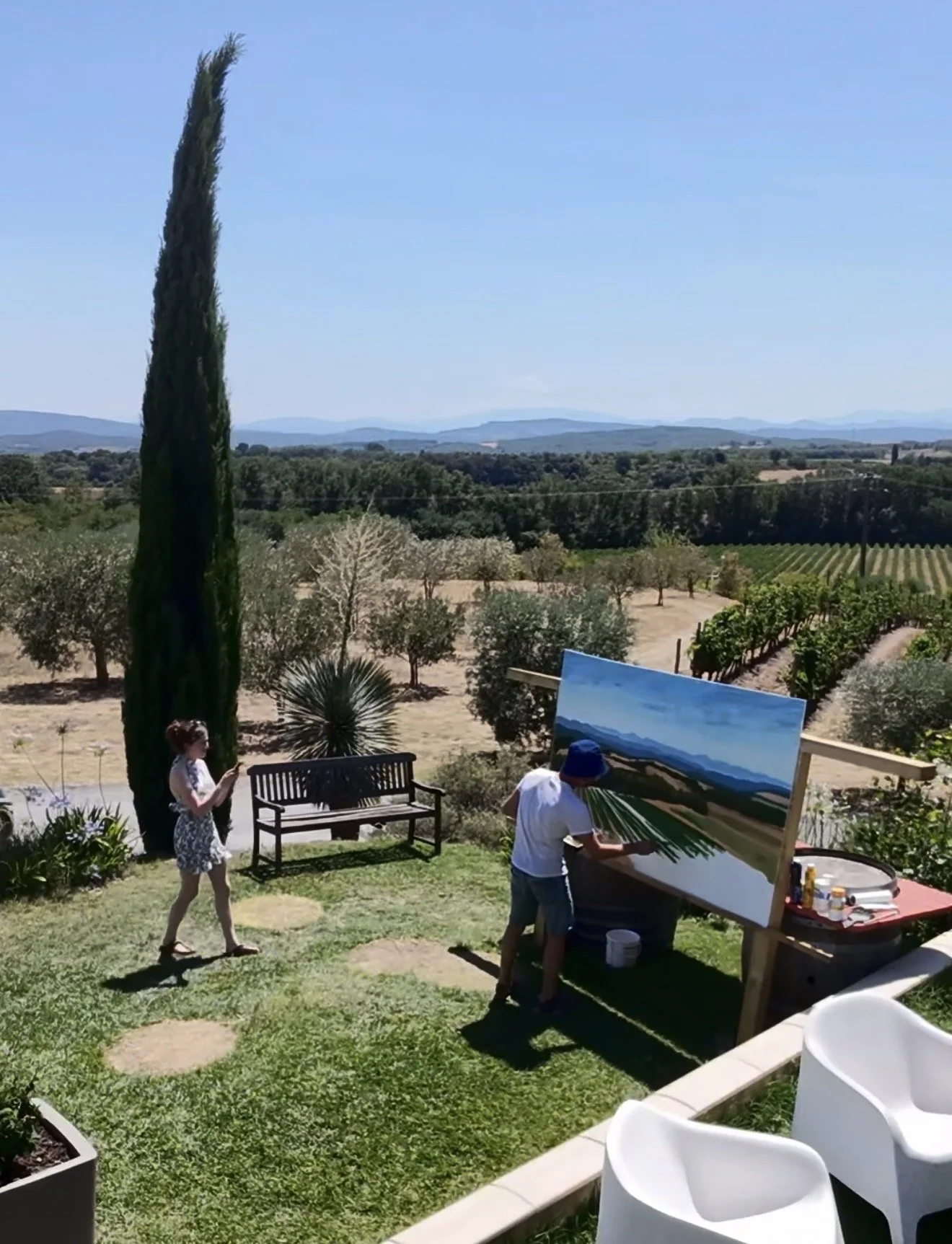 Domaine Gayda Live Painting