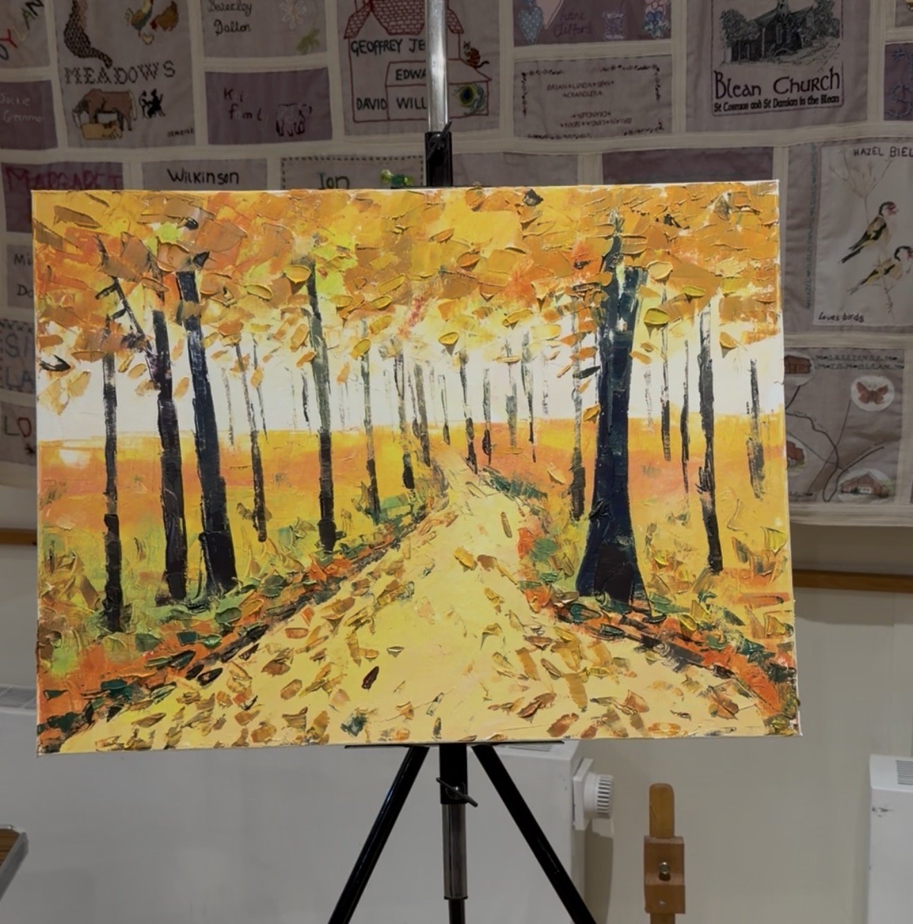 Canterbury Art Society pallet knife demonstration