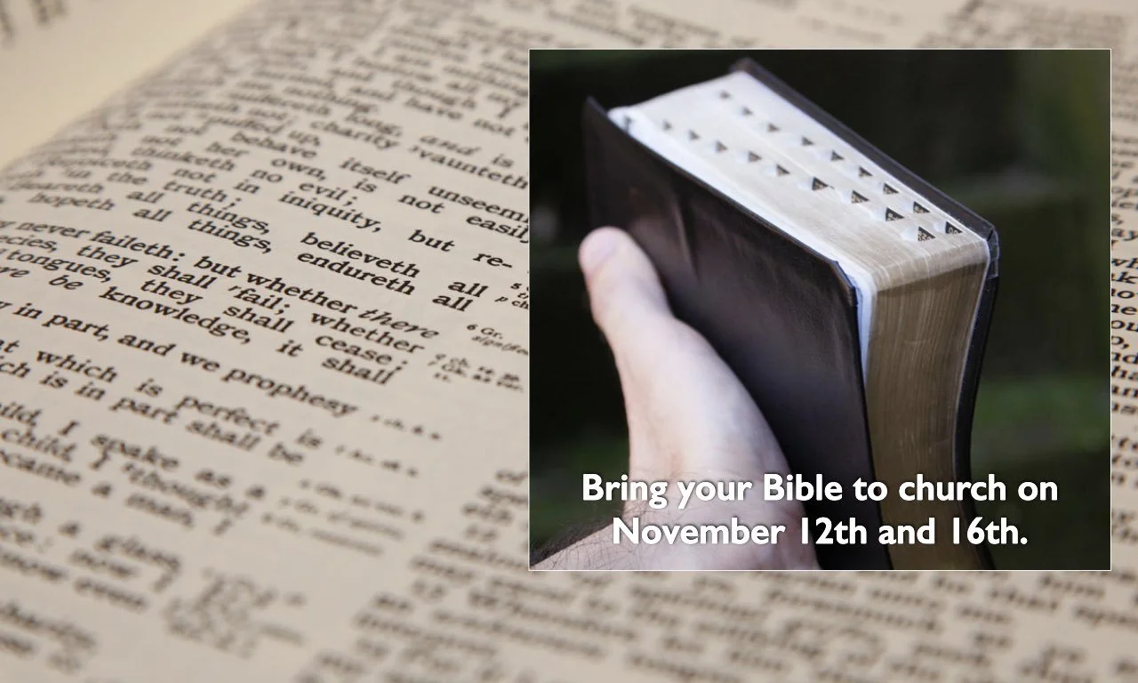 Bring Your Bible to Church Day