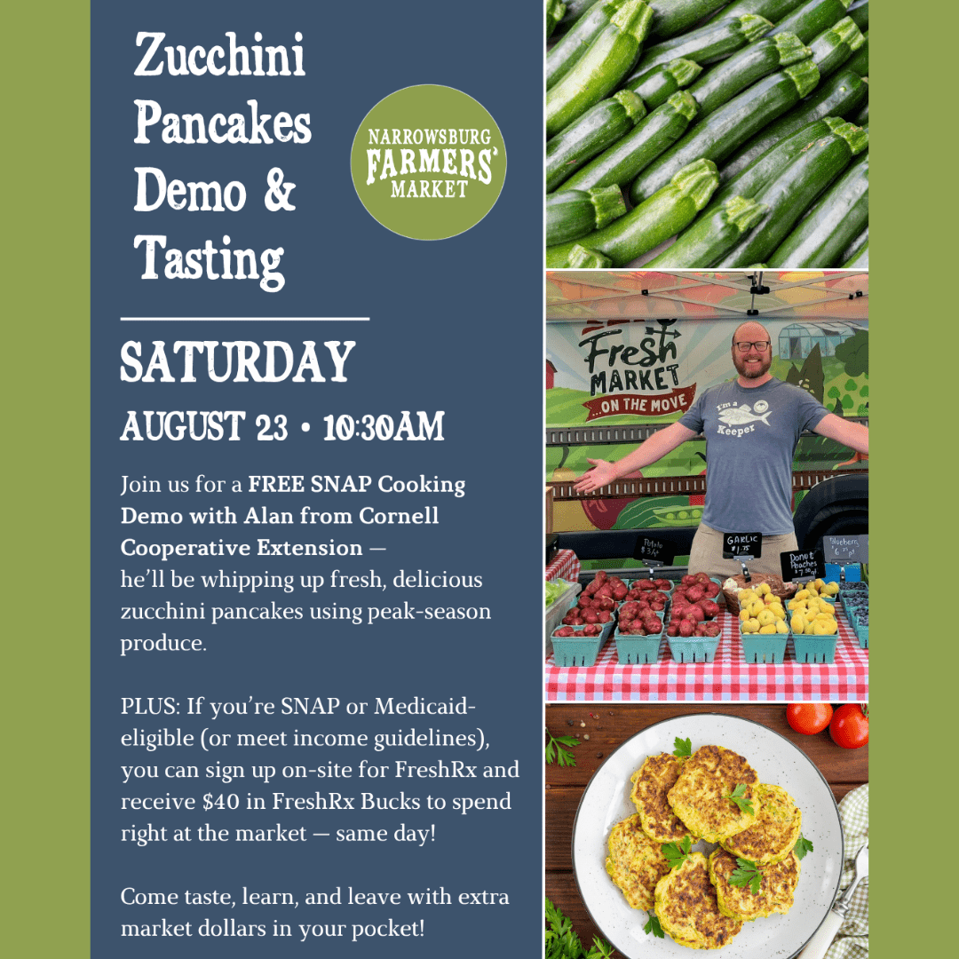 Zucchini Pancakes Demo & Tasting
