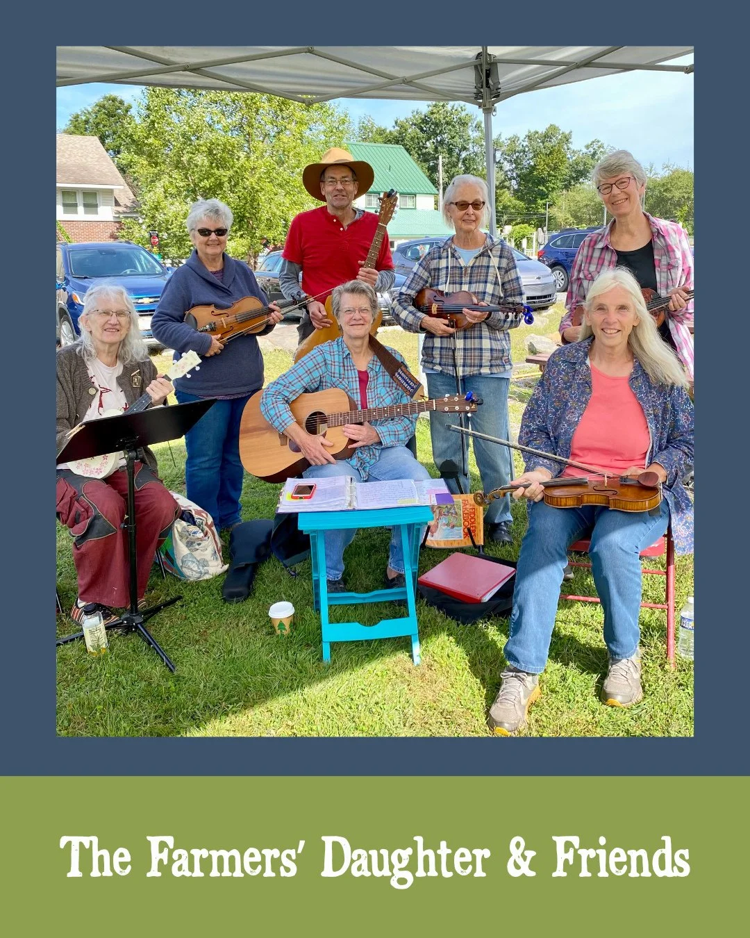 🎶 Today at Harvest Roots!⁠
⁠
Stroll, shop, and soak up the sounds of The Farmers' Daughter &amp; Friends &mdash; back with their beloved blend of old-time fiddle, classic country, folk tunes, and more!⁠
⁠
Plus, enjoy free sample bites, local sips, a