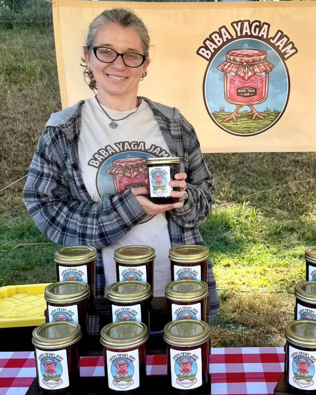 ✨ Meet Kirsten from @BabaYagaJam ✨⁠
⁠
Small-batch magic rooted in family tradition 🍓 ⁠
⁠
Her grandparents ran a fruit stand in Delaware County back in the 80s and 90s, and while most crops faded over the years, the berry bushes endured. ⁠
⁠
Today, K