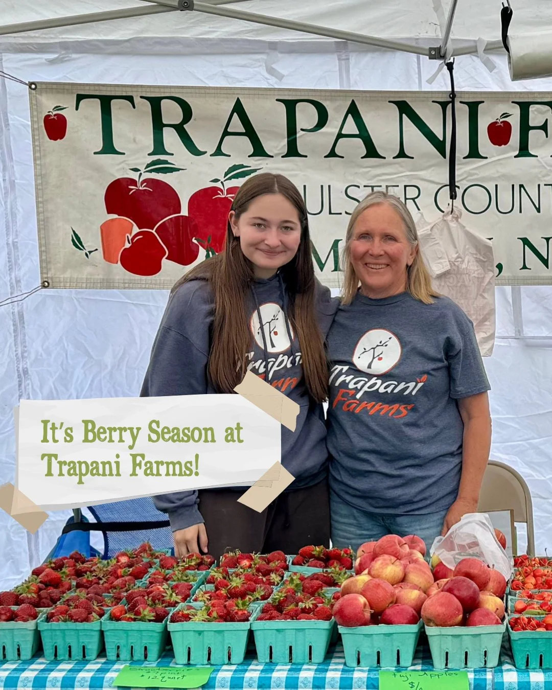🍓 Strawberry lovers, this is your week.⁠
⁠
The June heat has been working its magic, and Trapani Farms is joining the Narrowsburg Farmers Market for the season starting this Saturday, June 13&mdash;with farm-fresh strawberries in tow. Sweet, juicy, 