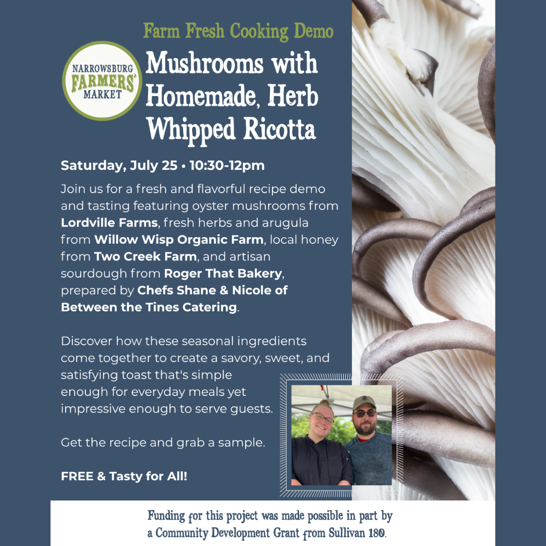 Cooking Demo: Mushrooms with Herb Whipped Ricotta