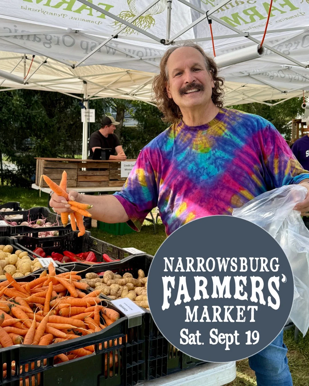 It&rsquo;s Market Day! 🍎🌱⁠
⁠
Come spend your Saturday morning with us. The tables are filling up with September produce, apples and fresh cider are in season, and the Narrowsburg Beautification Group is joining us for a Garden Swap.⁠
⁠
Saturday, Se