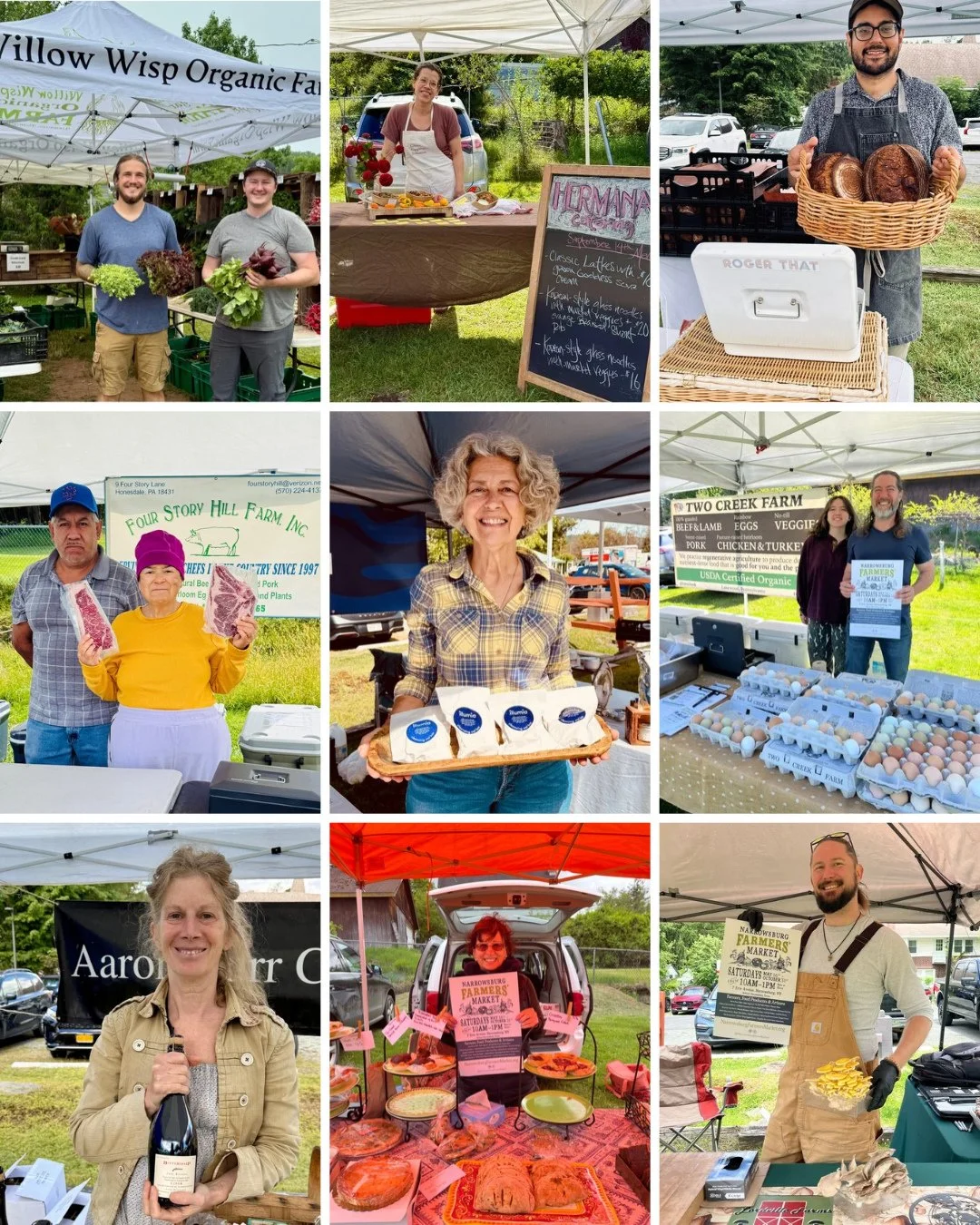 🍂 ONE LAST REGULAR MARKET DAY, NARROWSBURG!⁠
⁠
Today&rsquo;s the day to stock up, say your goodbyes (for now!), and give our incredible local growers and makers one more Saturday of love 💚⁠
⁠
Swipe through to see the wonderful vendors who made our 
