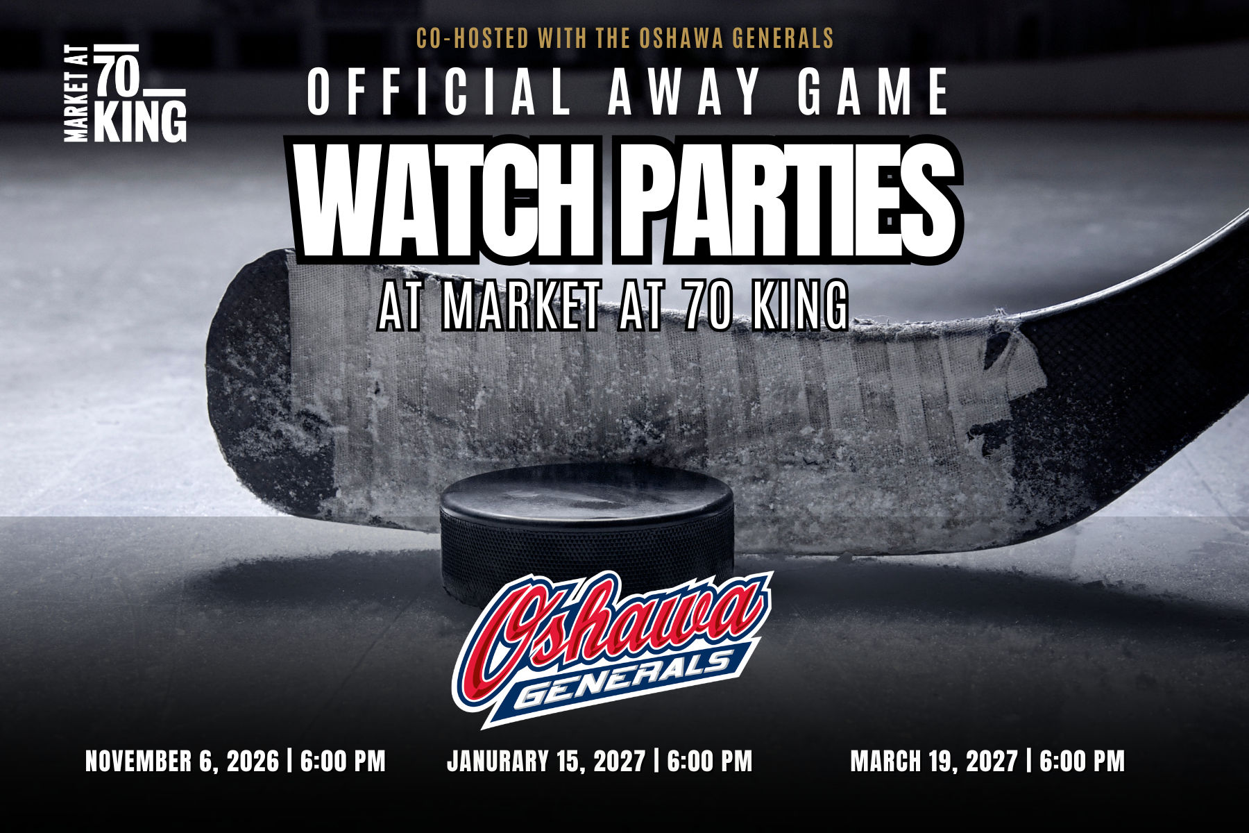 Official Oshawa Generals Away Game Watch Parties