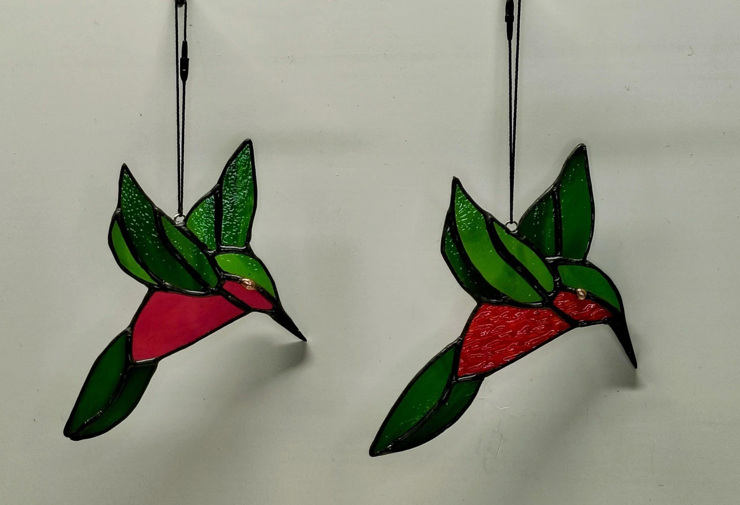 Stained Glass Hummingbirds