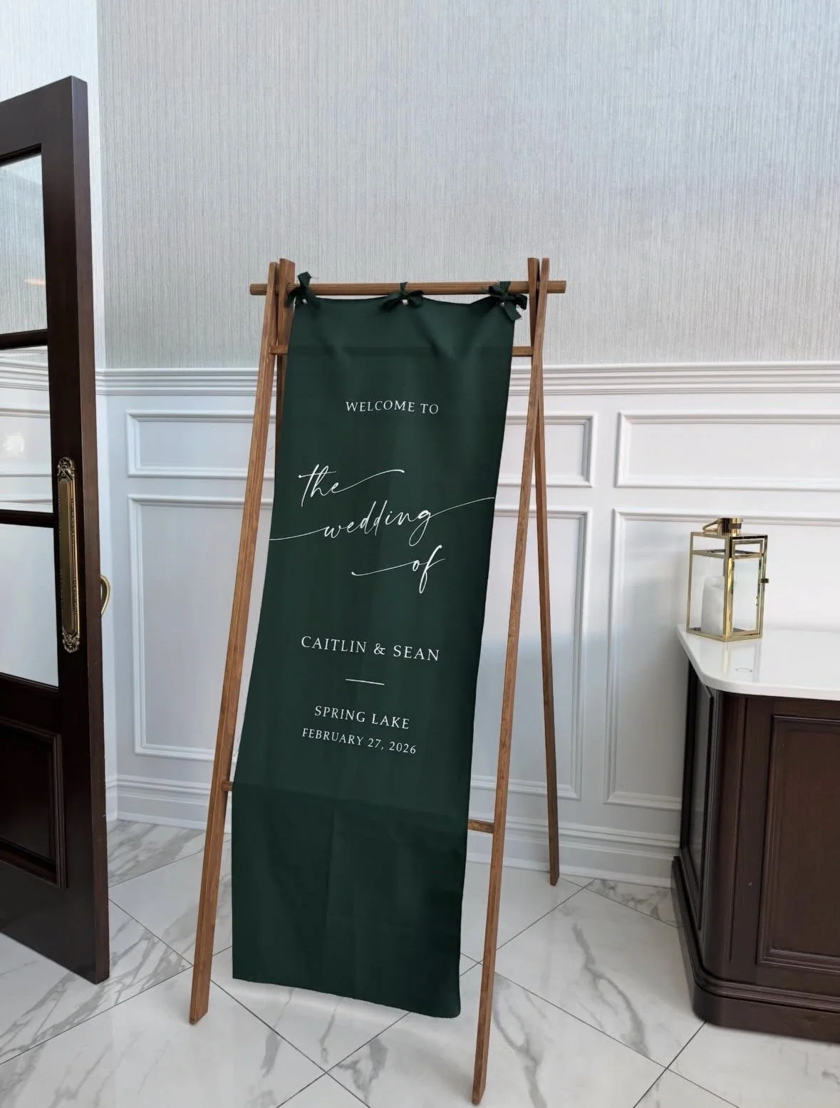 Hanging Fabric Signs