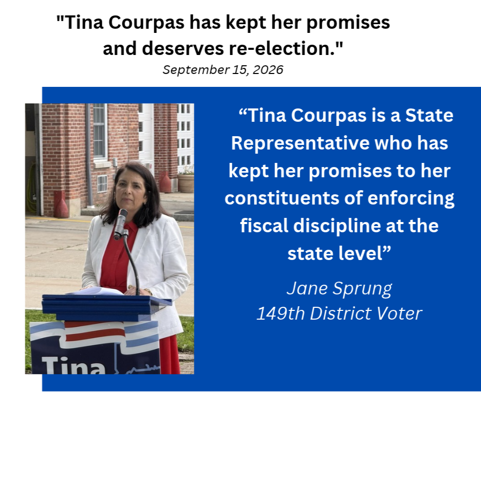Letter: Tina Courpas has kept her promises