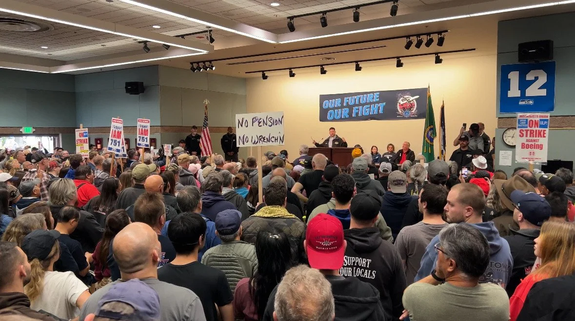 Labor Notes: ‘Boeing Machinists End 53-Day Strike with 38 Percent Raise’