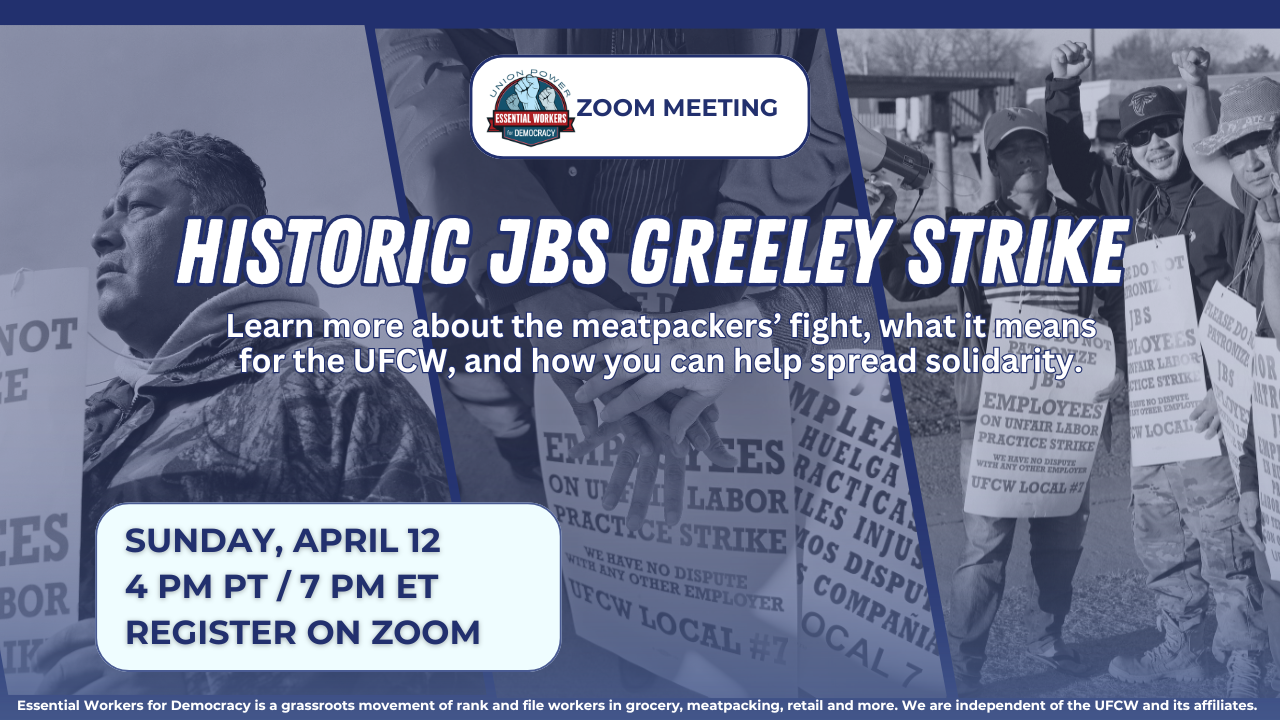 Zoom Meeting: JBS Greeley Strikers are Making History!
