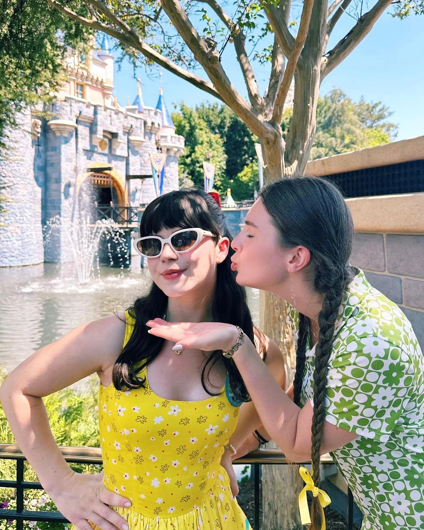 celebrating my favorite jolly holiday (my birthday!) at Disneyland with my new @gbanksneedlepoint canvas via @pennylinndesigns 🏰🍿🎠🎟️✨ fun fact! @ozneedleandthread &amp; i were both there but managed to miss each other! 🥲