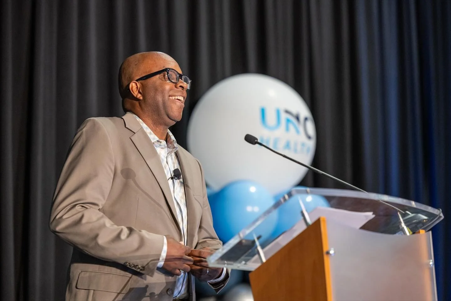 I want to extend my heartfelt thanks to @unchealth UNC Health for inviting me to serve as the evening keynote speaker. It was an honor to share space with such an inspiring community of 700 clinicians, doctors and leaders dedicated to healing, progre