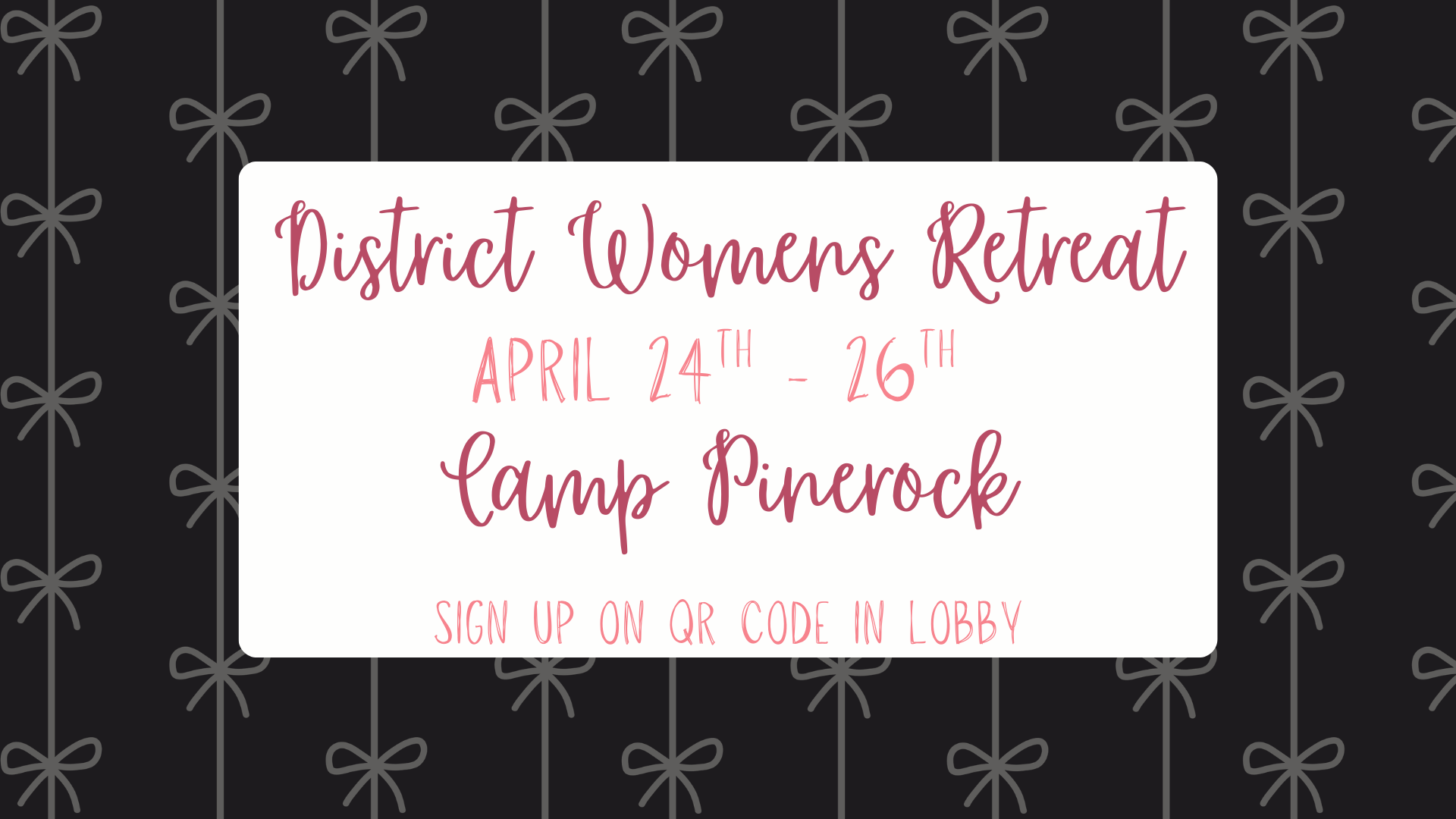 District Women's Retreat