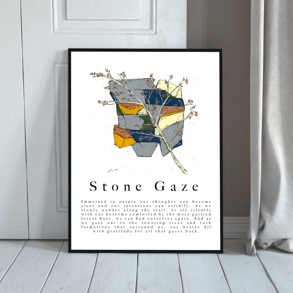 Stone Gaze - 16x20" Reproduction Print - From poetic Series