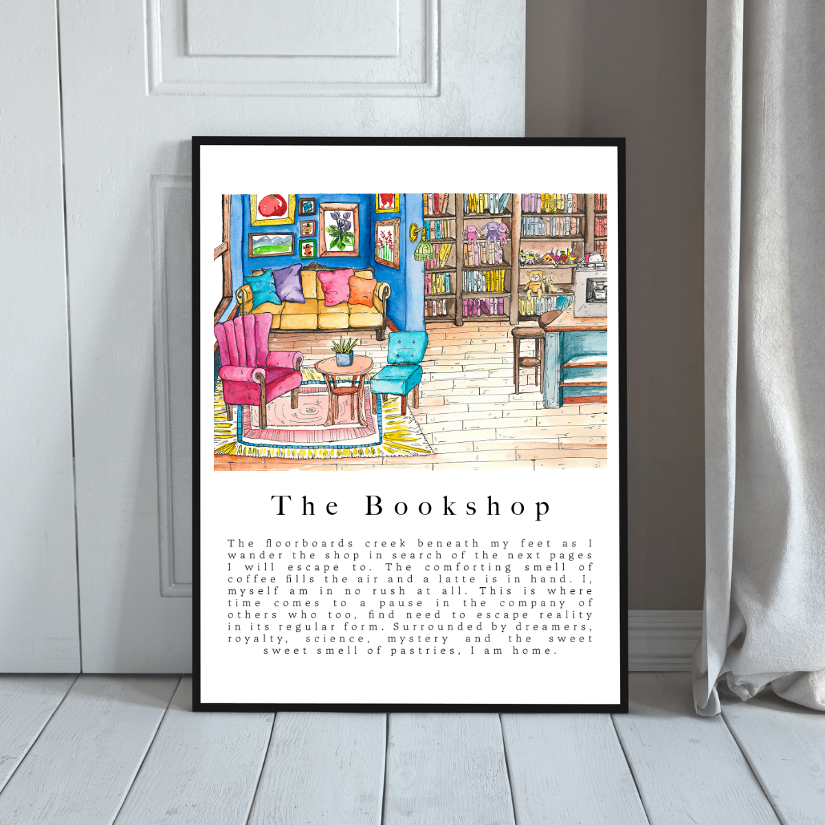 The Book Shop - 16x20 " Reproduction Print - From Poetic Series