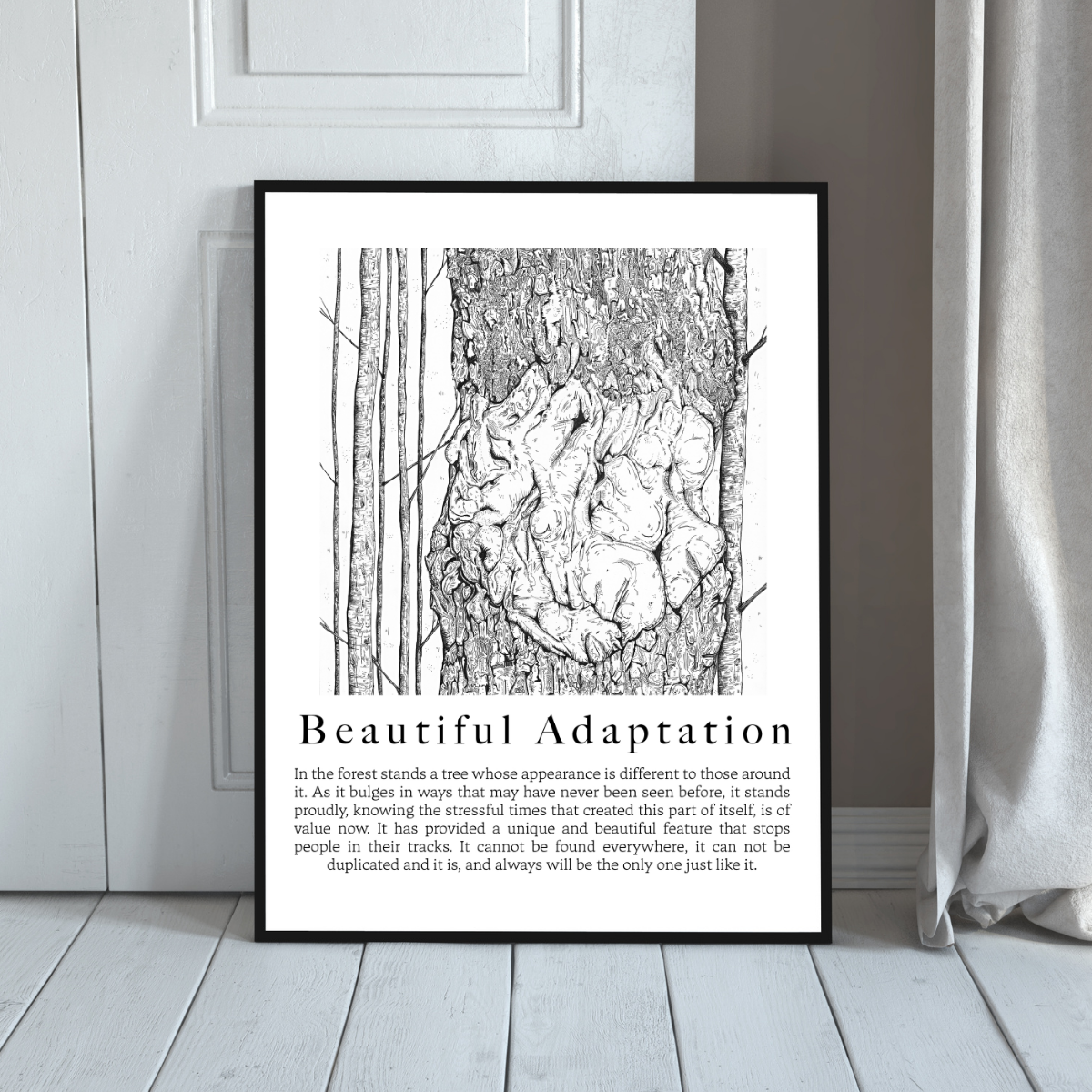 Beautiful Adaptation - 16x20" Reproduction Print - From Poetic Series