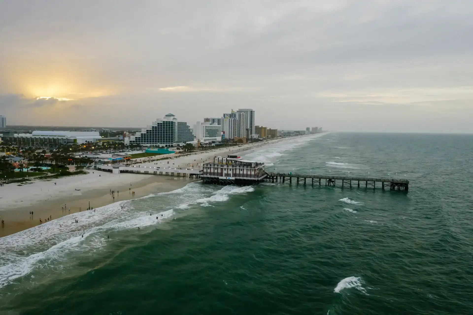 Aerial View of Daytona Beach,volusia county