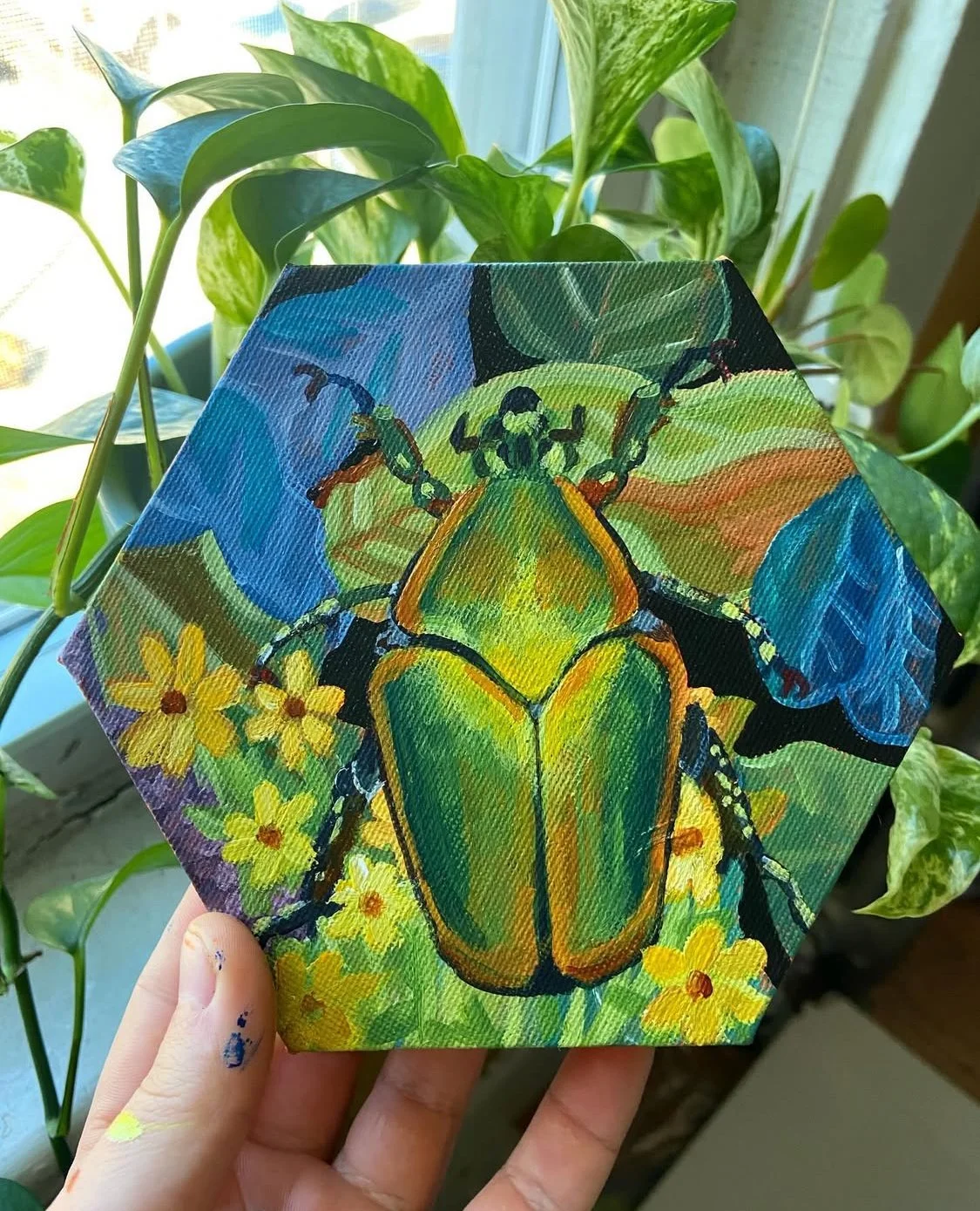 June Beetle - Acrylic on Canvas
